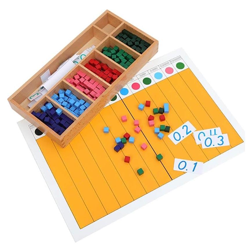 Material Montessori de Matemáticas Kghios - Fracciones Decimales