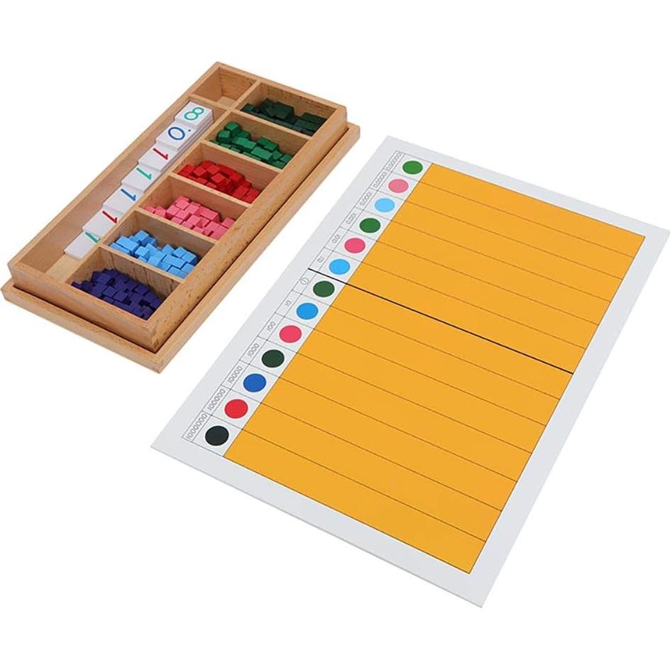 Material Montessori de Matemáticas Kghios - Fracciones Decimales