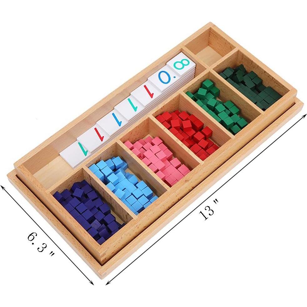 Material Montessori de Matemáticas Kghios - Fracciones Decimales