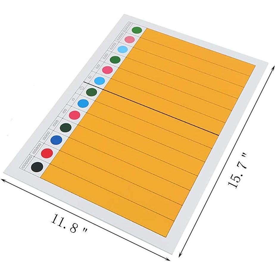 Material Montessori de Matemáticas Kghios - Fracciones Decimales