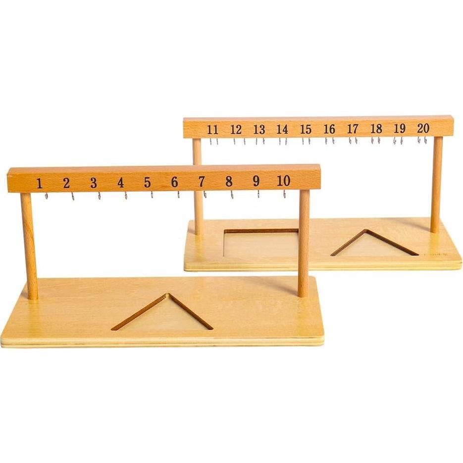 Materiales Montessori Kghios para Matemáticas - Escaleras de Cuentas de Colores