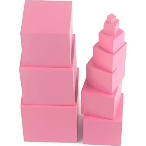 Juguete Educativo de Matemáticas Danni Torre Rosa de Madera