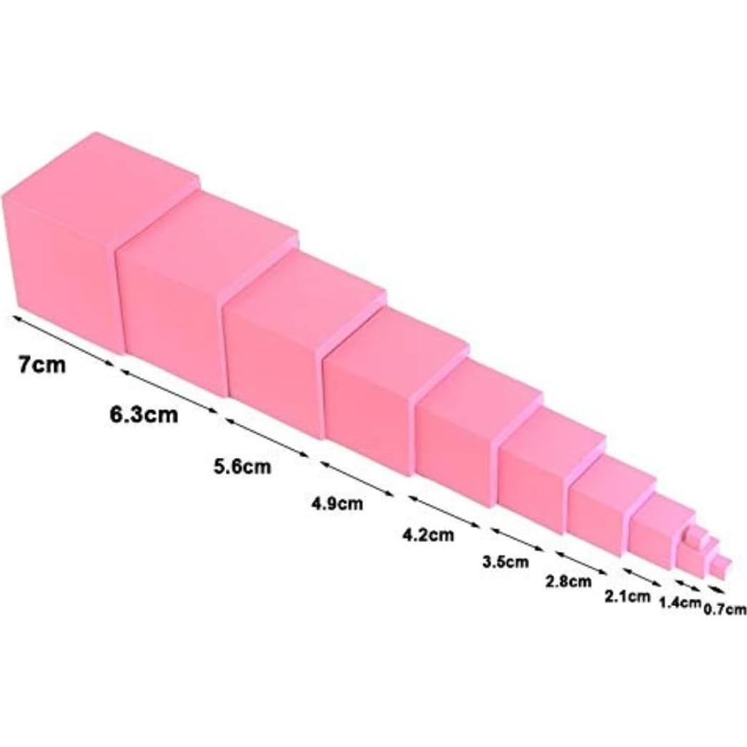 Juguete Educativo de Matemáticas Danni Torre Rosa de Madera
