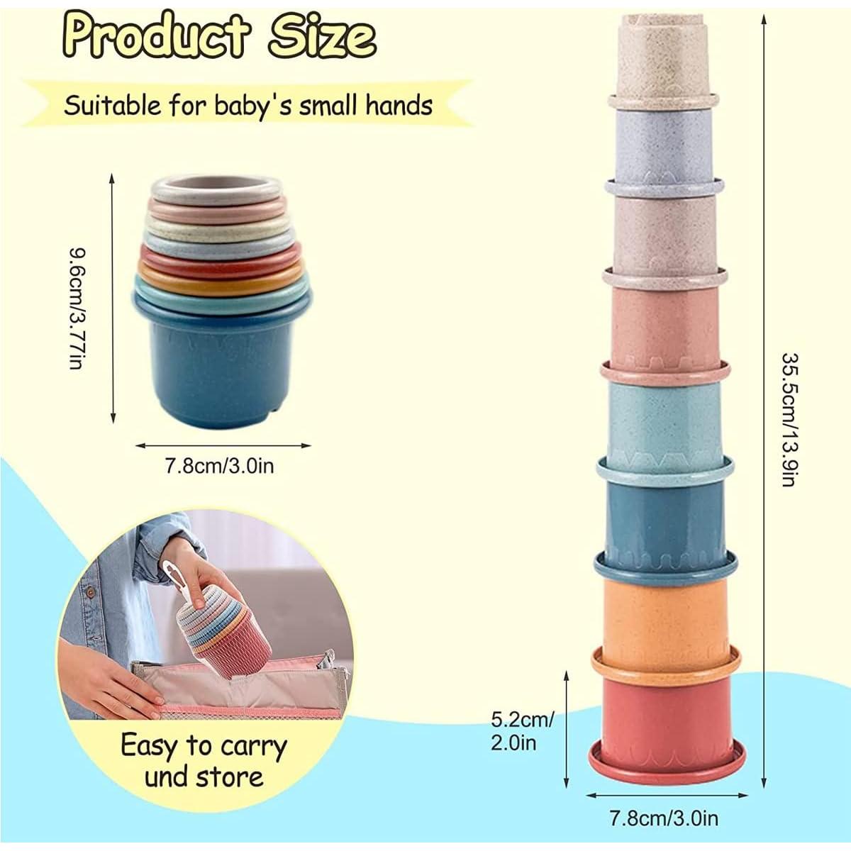 Juguete de Tazas Apilables Cosaway para Bebés 6-18 Meses