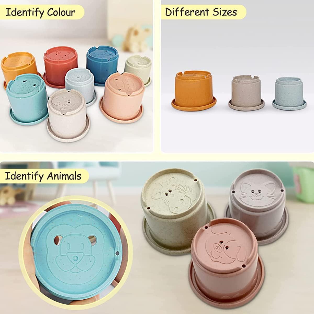 Juguete de Tazas Apilables Cosaway para Bebés 6-18 Meses