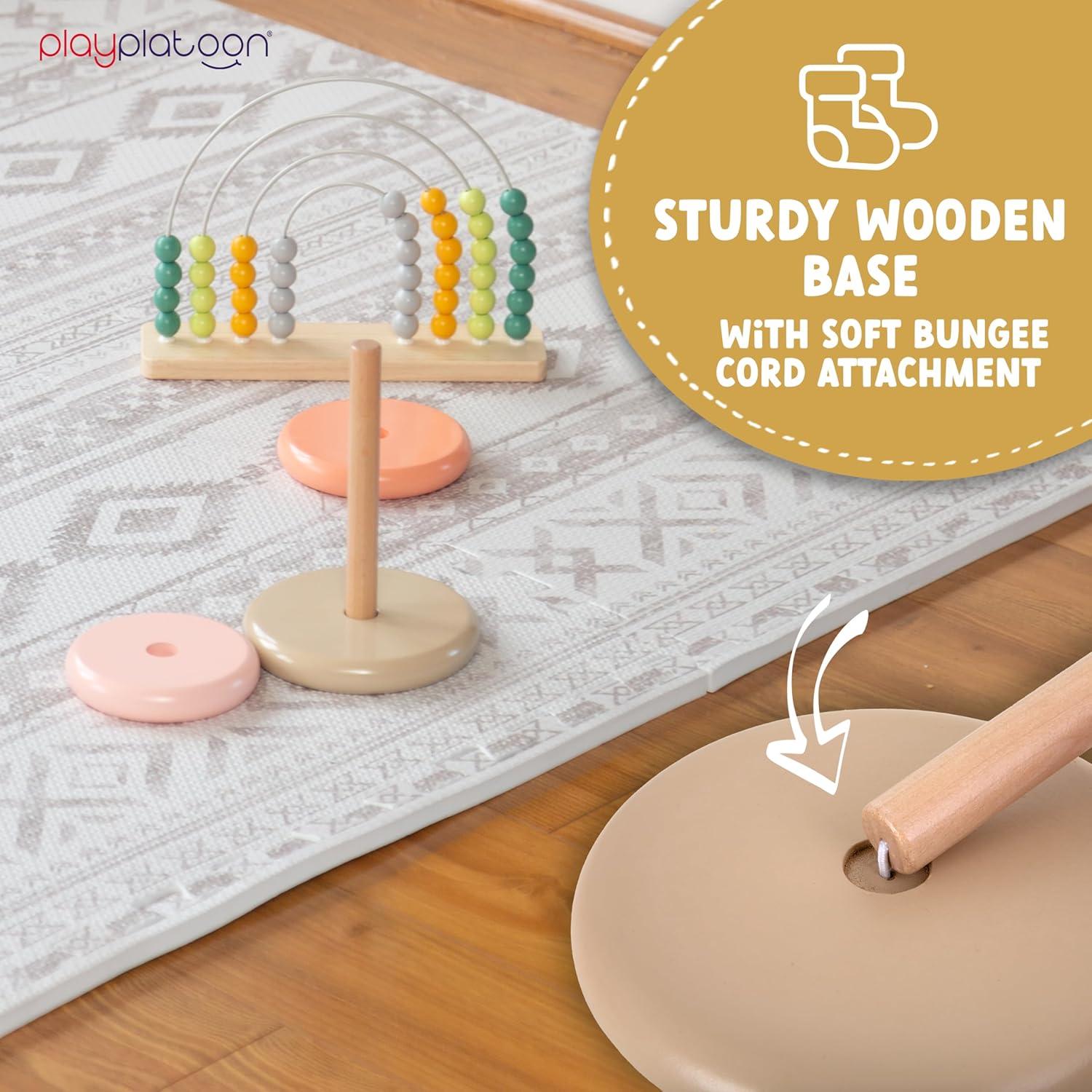 Juguete de Apilamiento de Anillos de Madera Play Platoon - Educativo