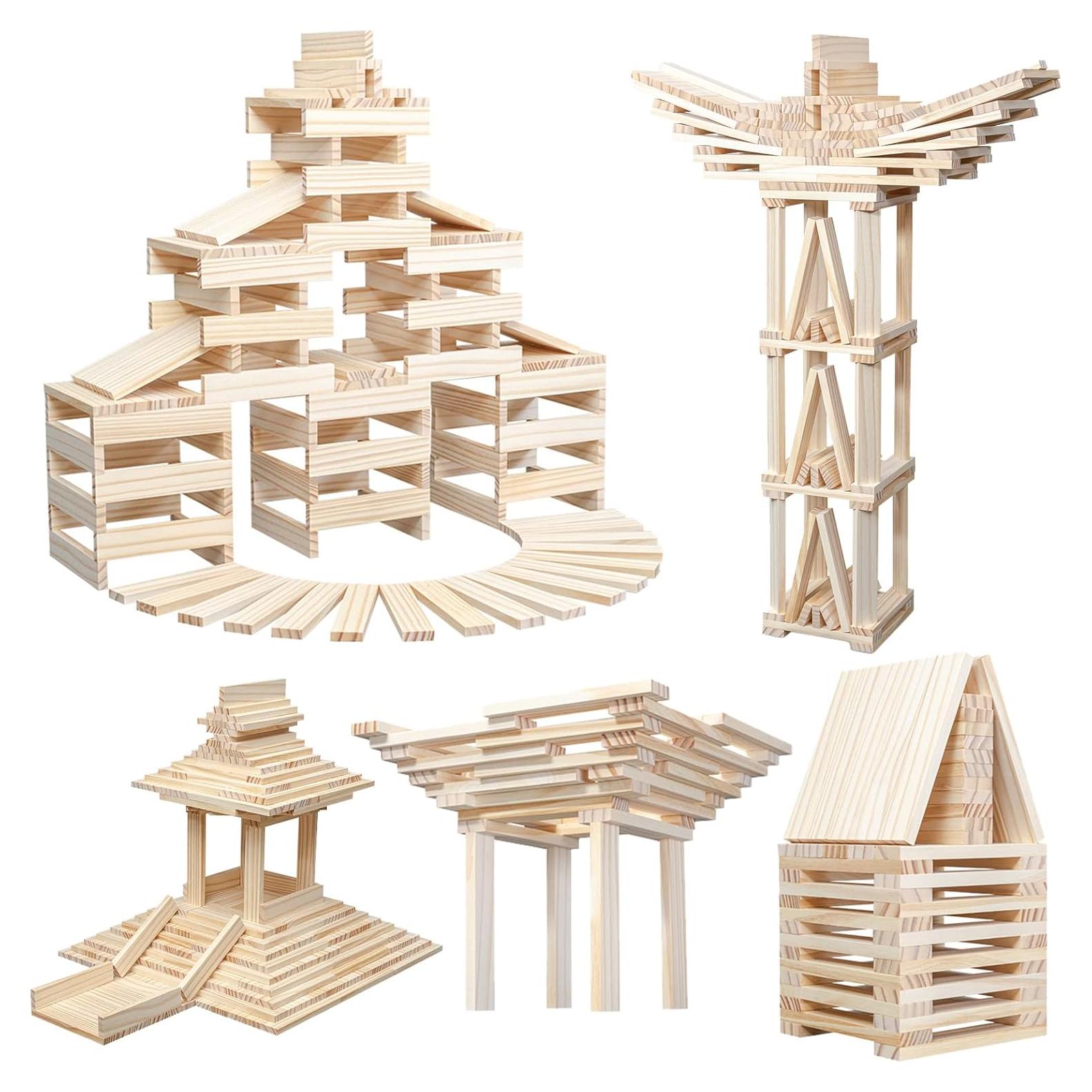 Bloques de Construcción de Madera NiToy 100PCS Juguete Educativo