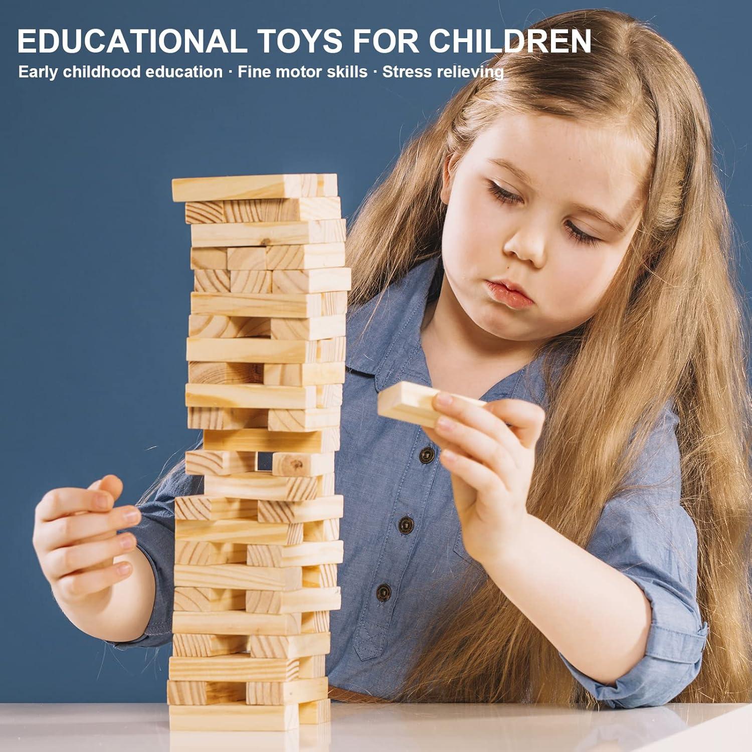 Bloques de Construcción de Madera NiToy 100PCS Juguete Educativo