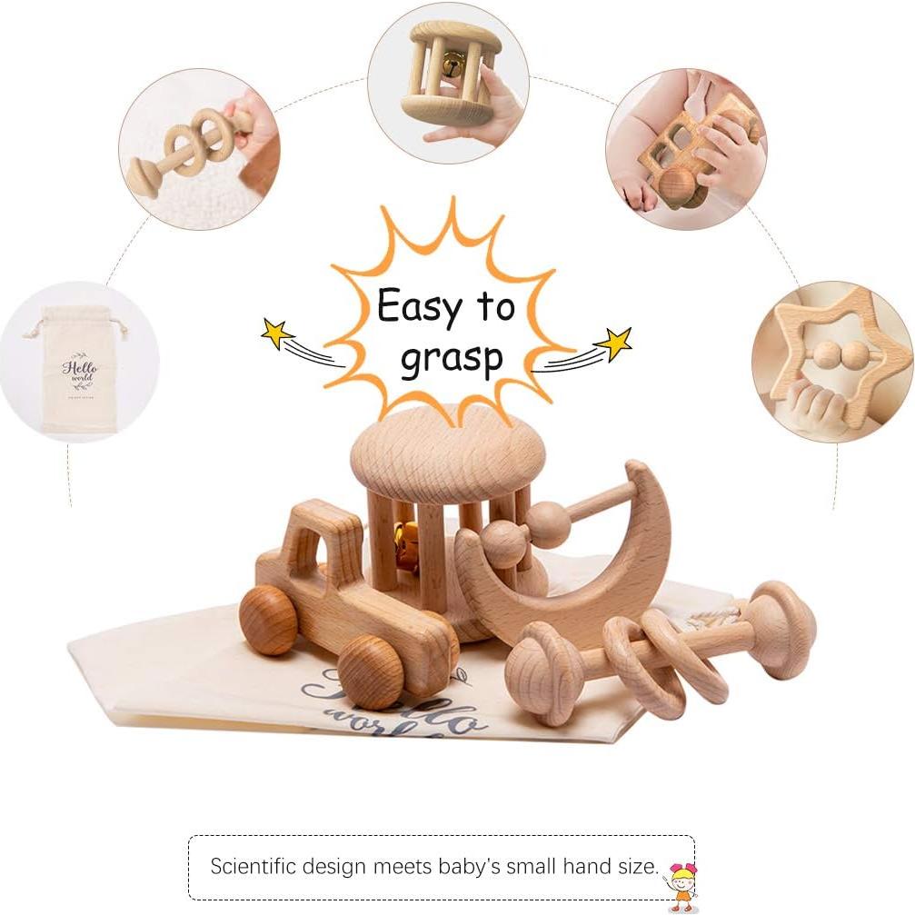 Sonajero de Madera Personalizable Vamos a Hacer 209g