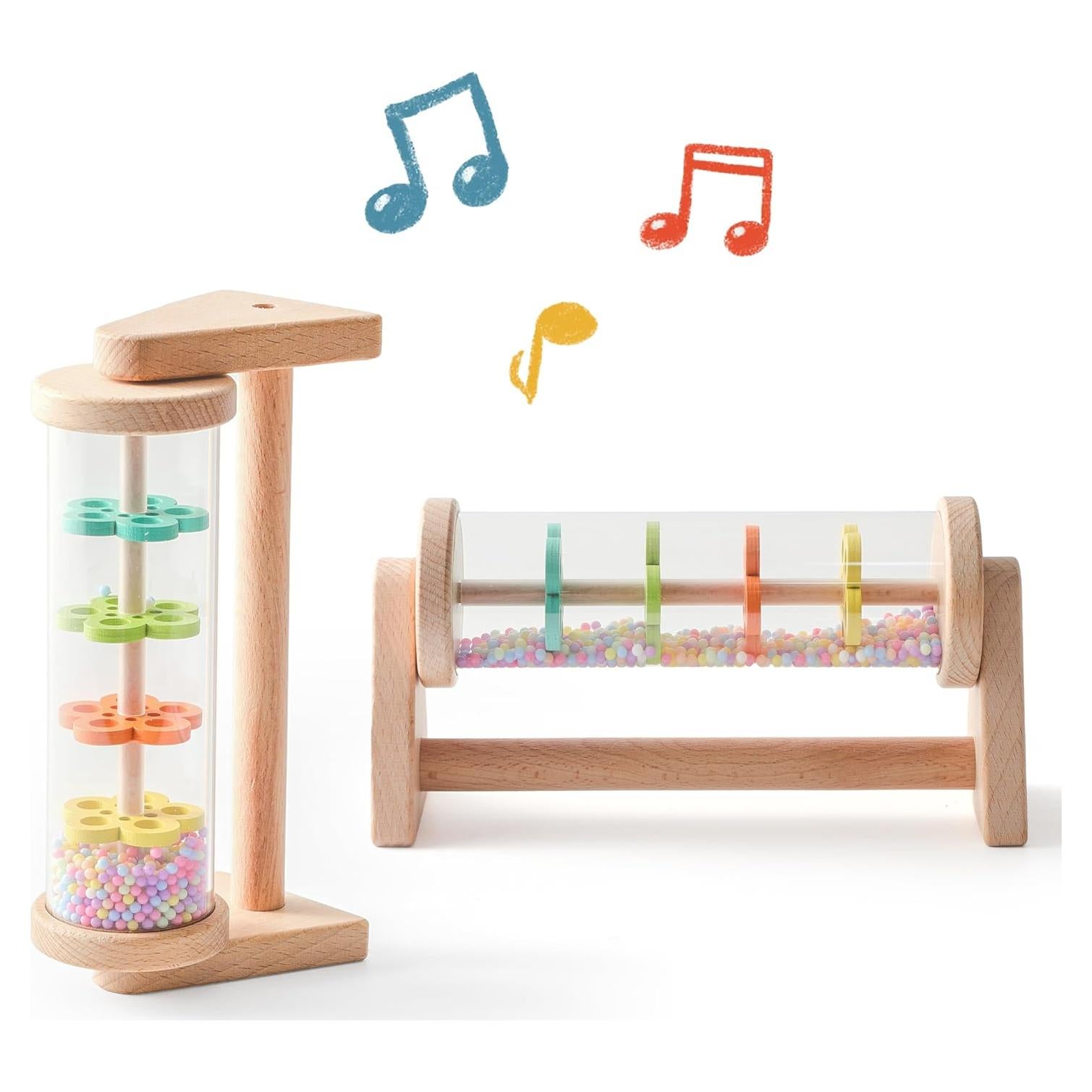 Palo de Lluvia Calmante de Madera MORDEDOR DE MADERA 15 cm