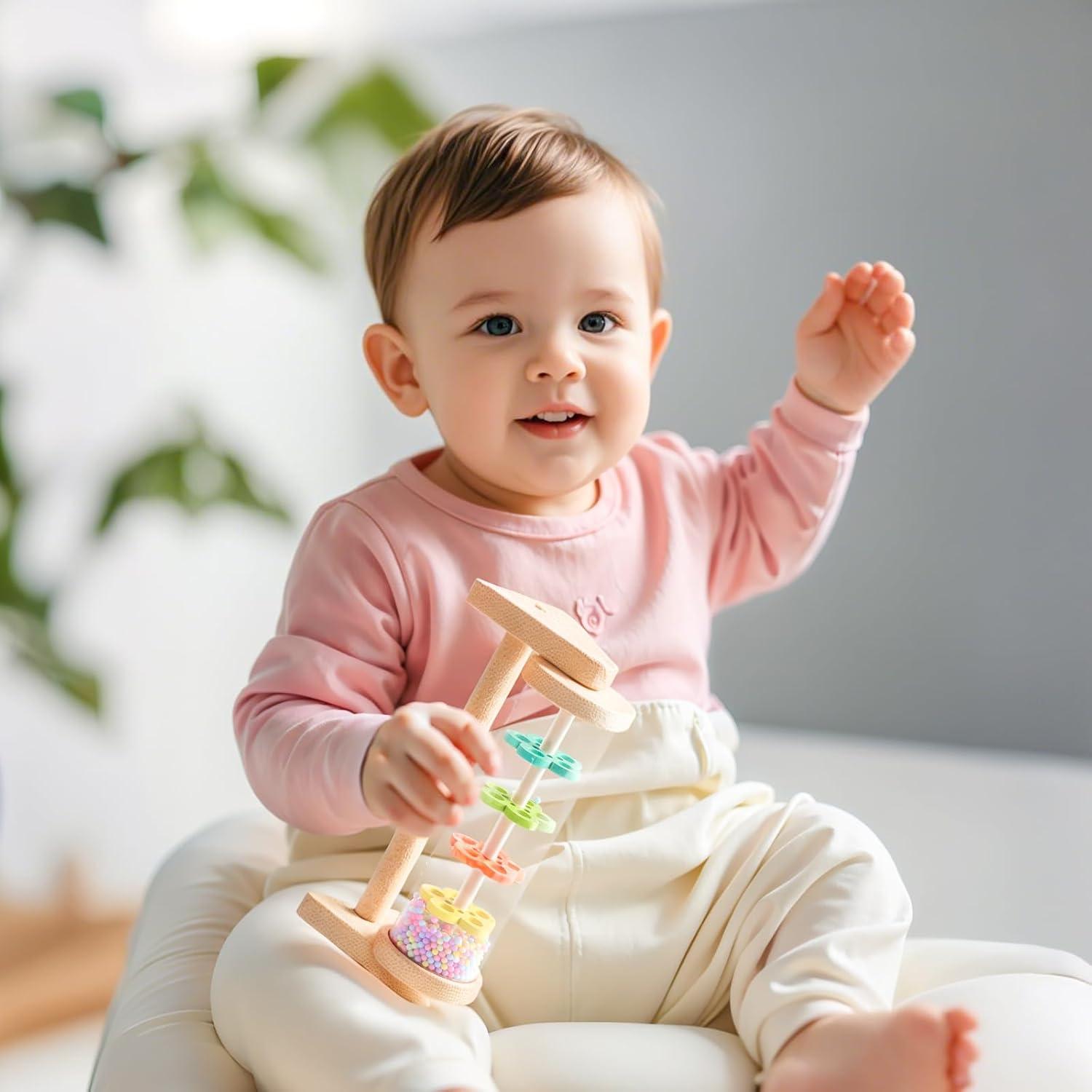 Palo de Lluvia Calmante de Madera MORDEDOR DE MADERA 15 cm