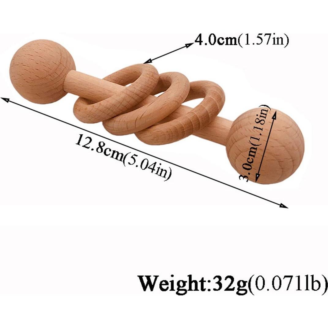 Sonajero de Anillo de Madera de Haya Arakierst - Juguete Educativo