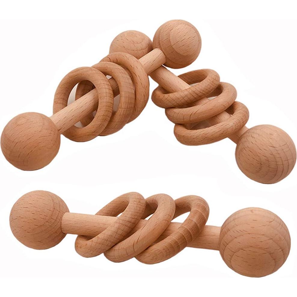 Sonajero de Anillo de Madera de Haya Arakierst - Juguete Educativo