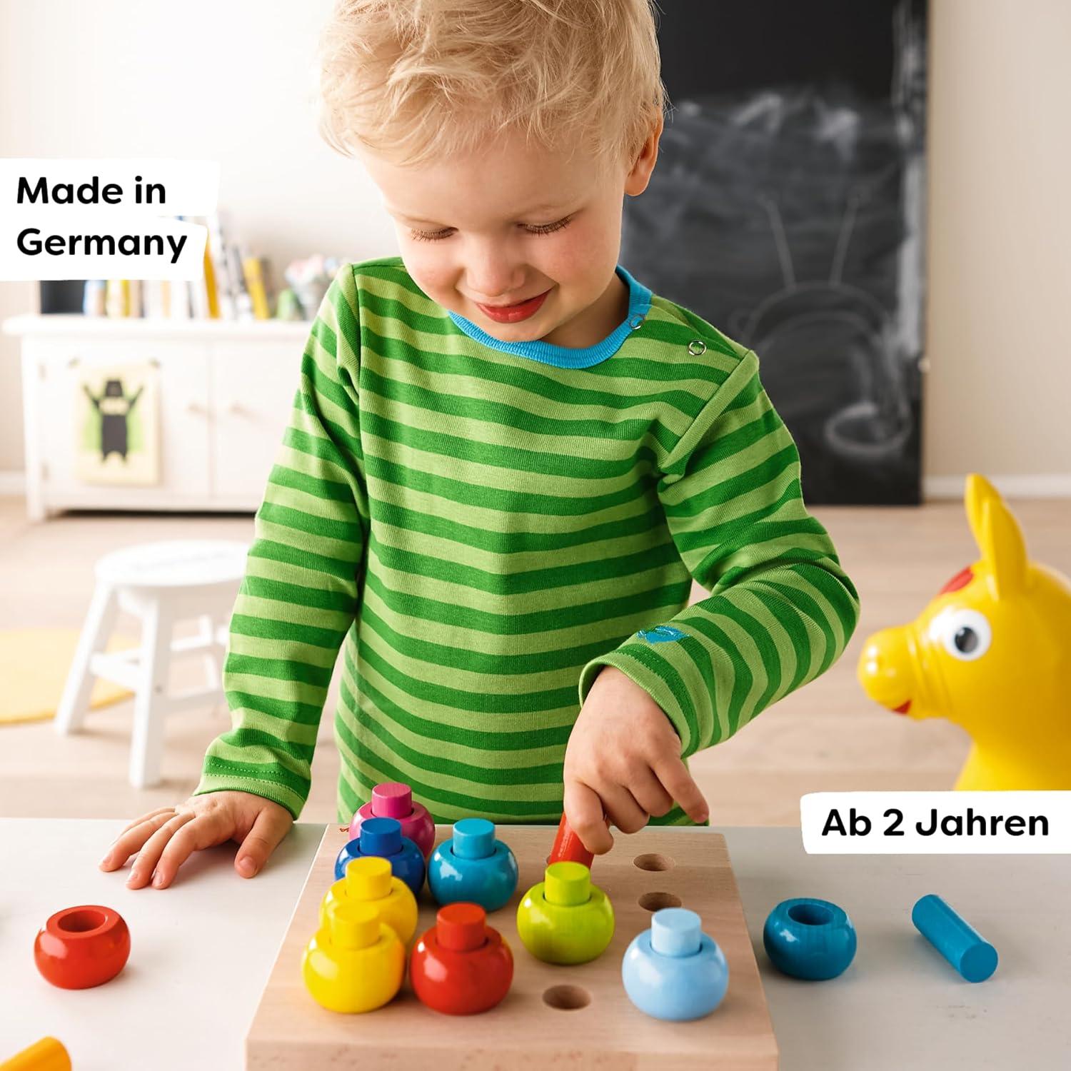 Juguete Educativo HABA Anillos de Clasificación de Madera 33 Piezas