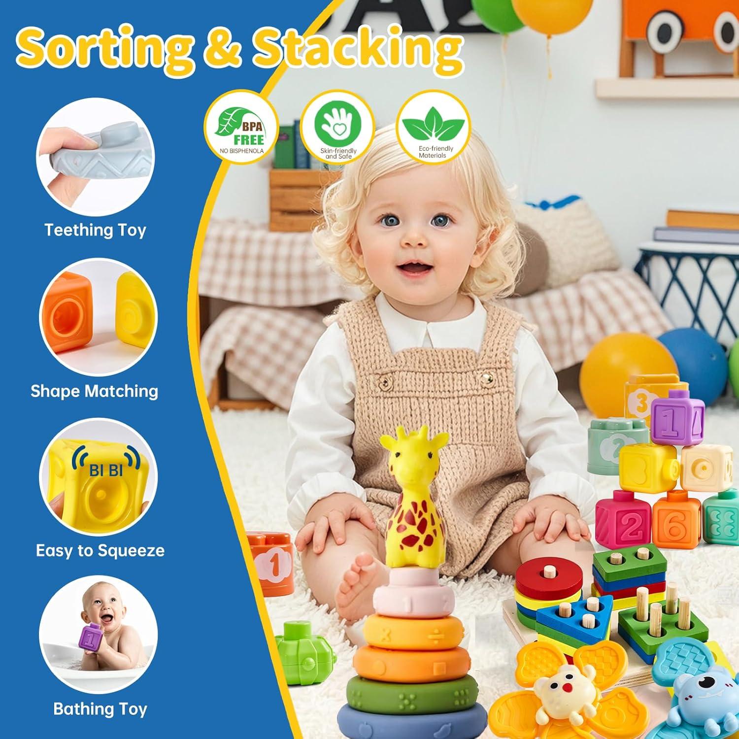 Juguetes Montessori para Bebés 6-18 Meses - Motesoly