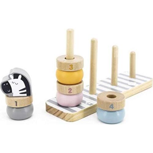 Apilador de Animales de Madera Geométrico MODERNGENIC 19 Piezas