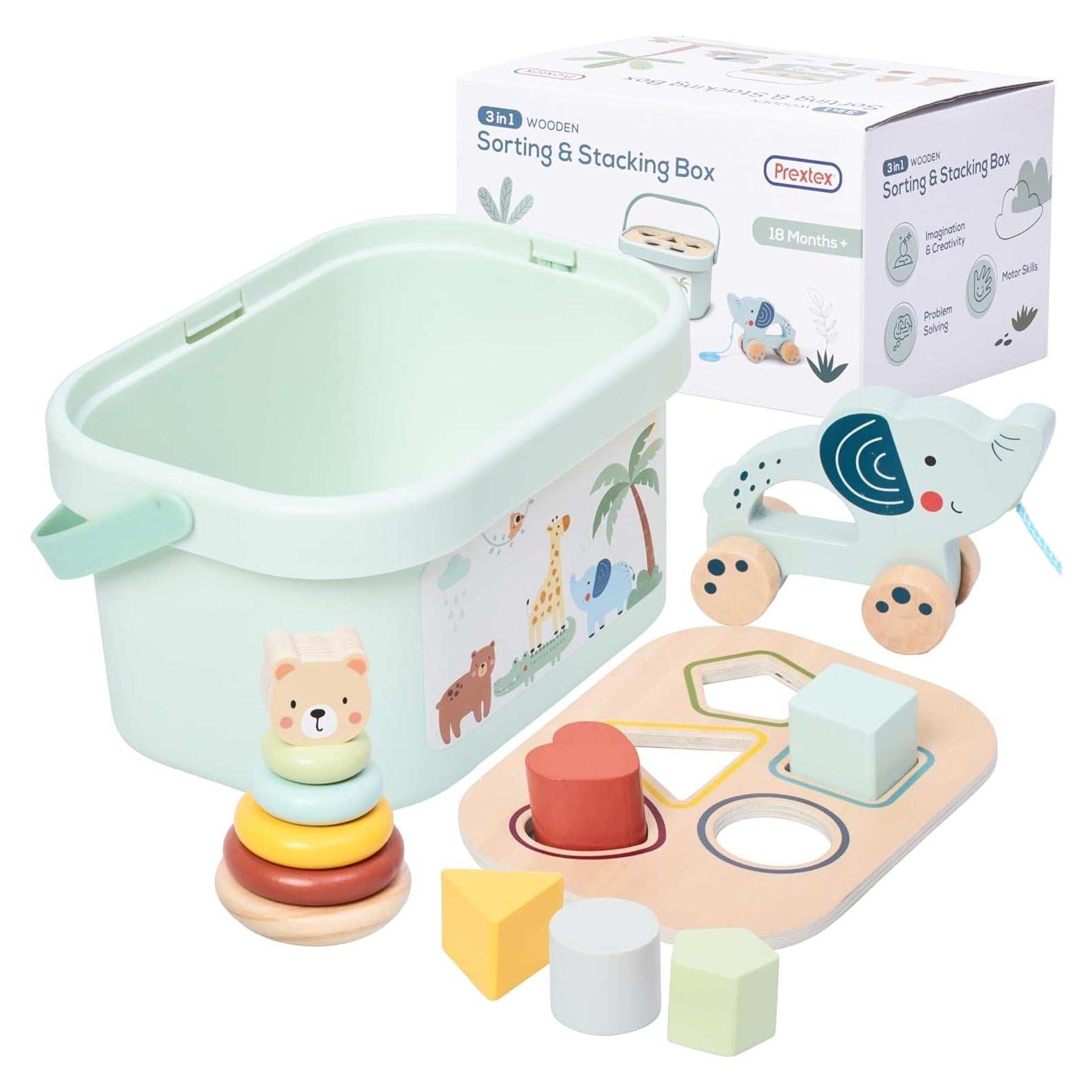 Juguetes de Clasificación y Apilamiento Prextex 3 en 1