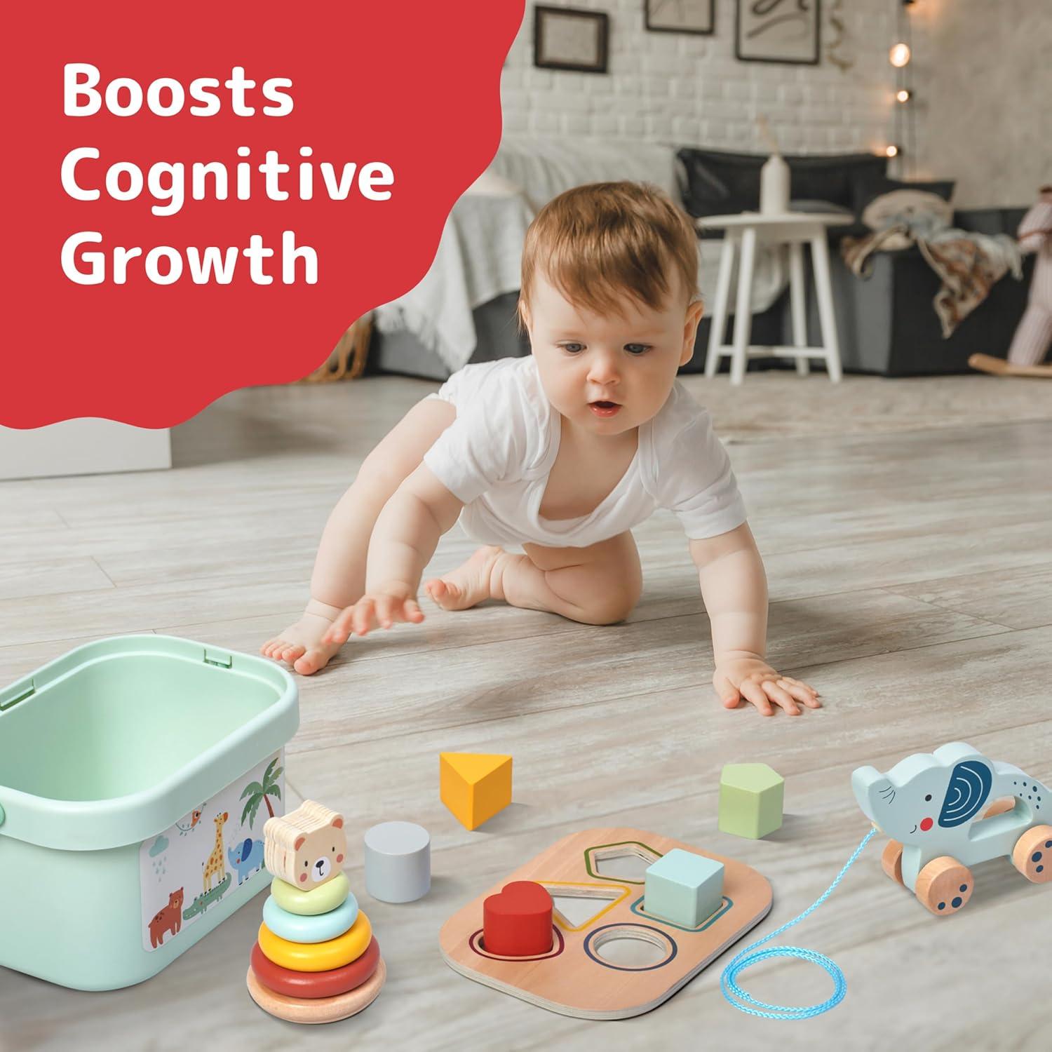 Juguetes de Clasificación y Apilamiento Prextex 3 en 1