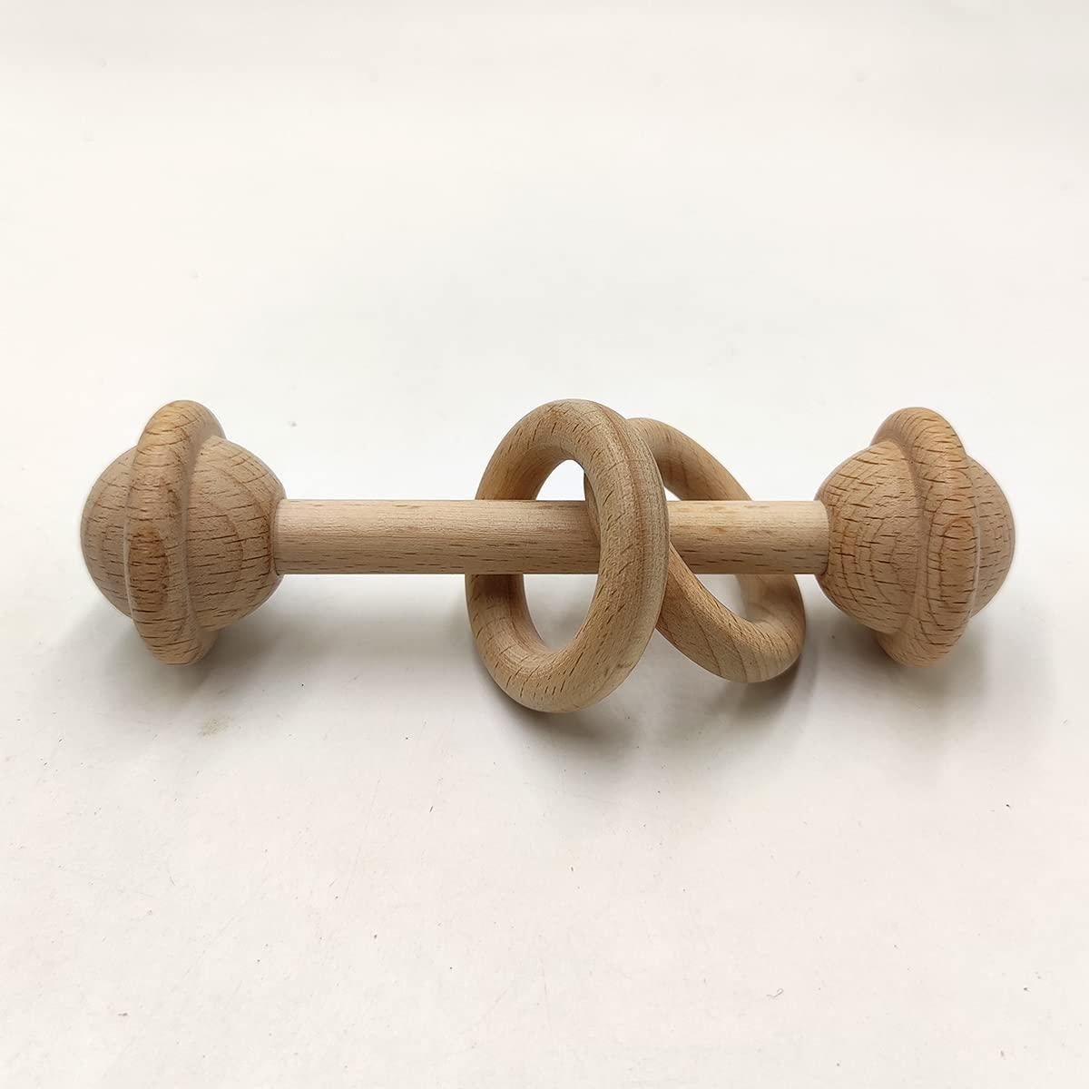 Sonajero de Anillo de Madera de Haya Arakierst - Juguete Montessori