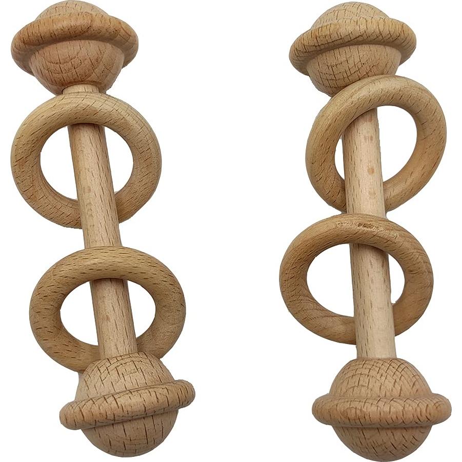 Sonajero de Anillo de Madera de Haya Arakierst - Juguete Montessori