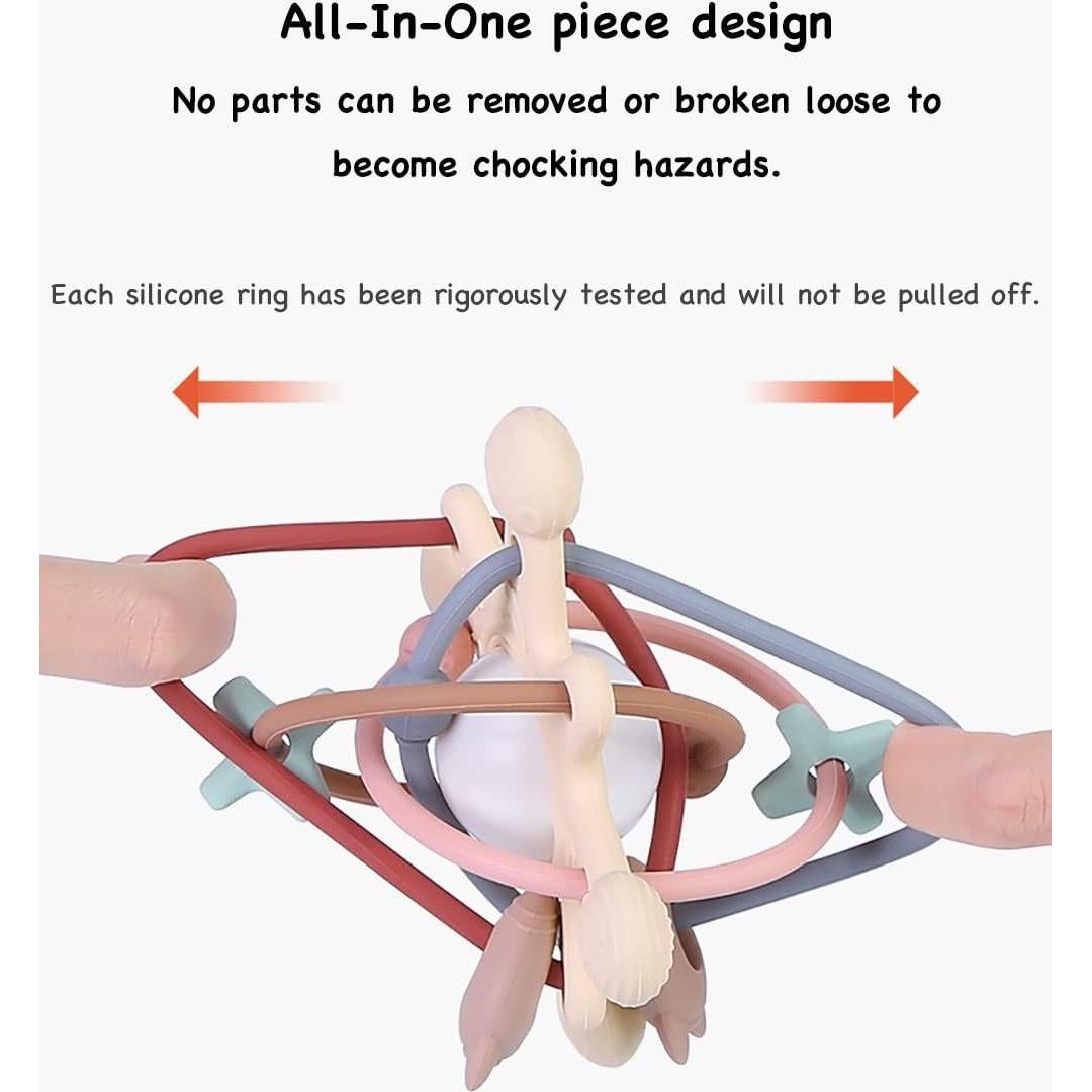 Juguete de Dentición PandaEar de Silicona para Bebés 0-6 Meses