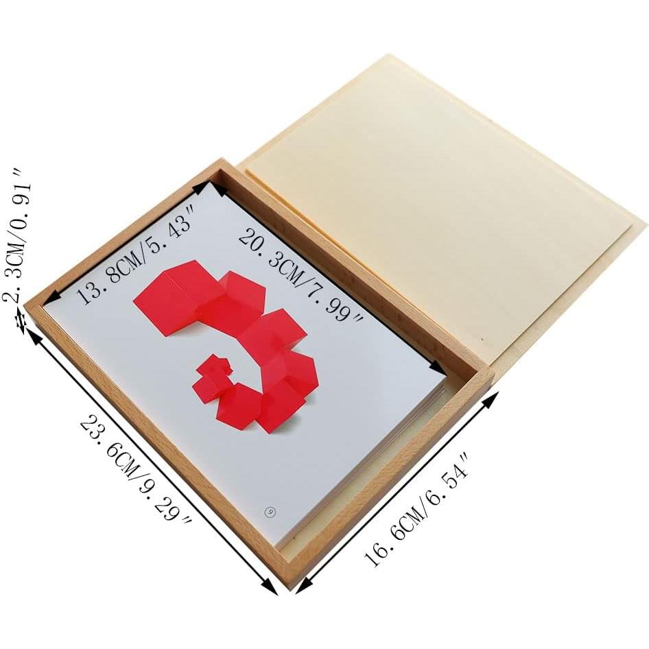 Torre Rosa Montessori MY Toy Shop con 36 Tarjetas Sensoriales