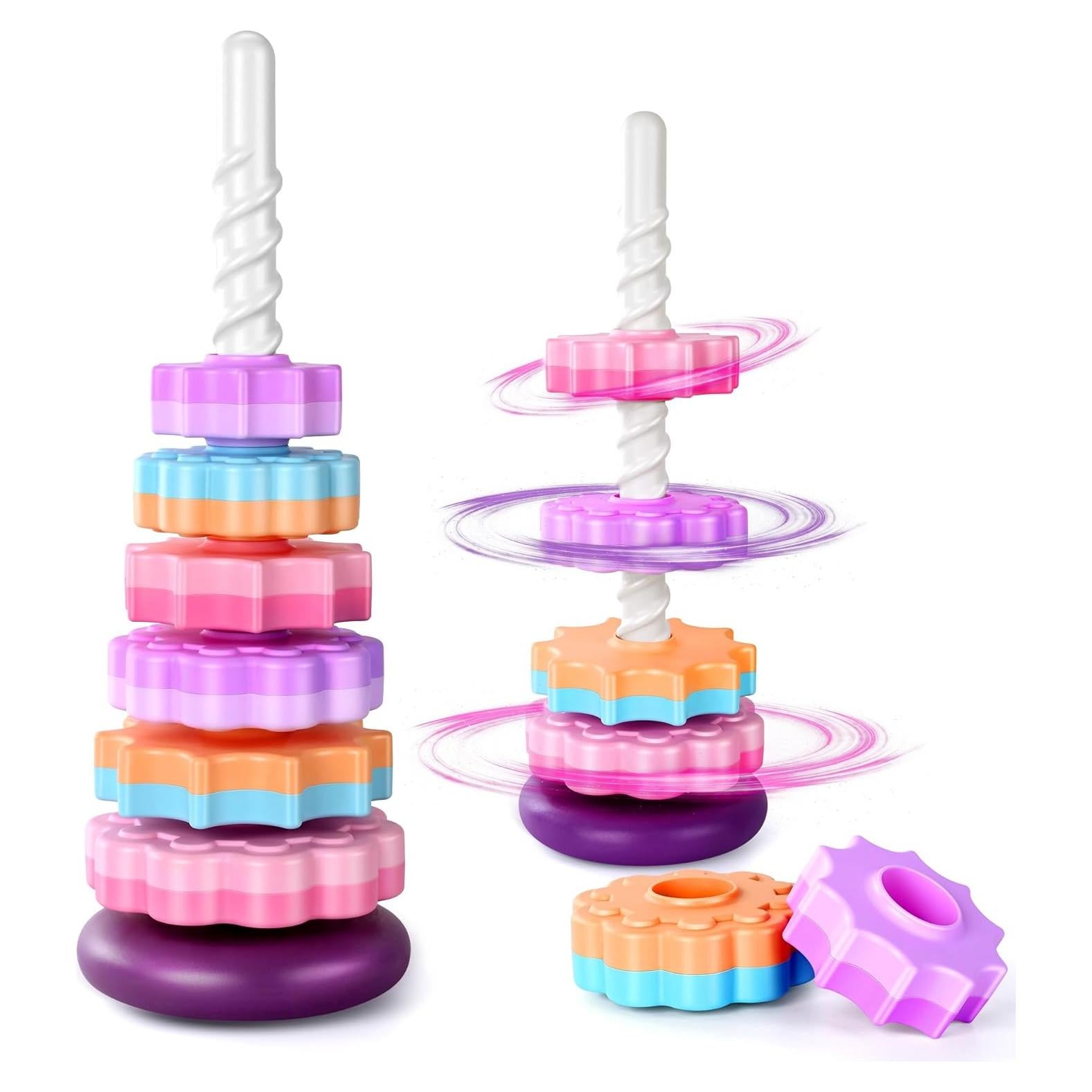 Juguete Apilable Giratorio Simplefine 40 cm para Niños 1-3 Años