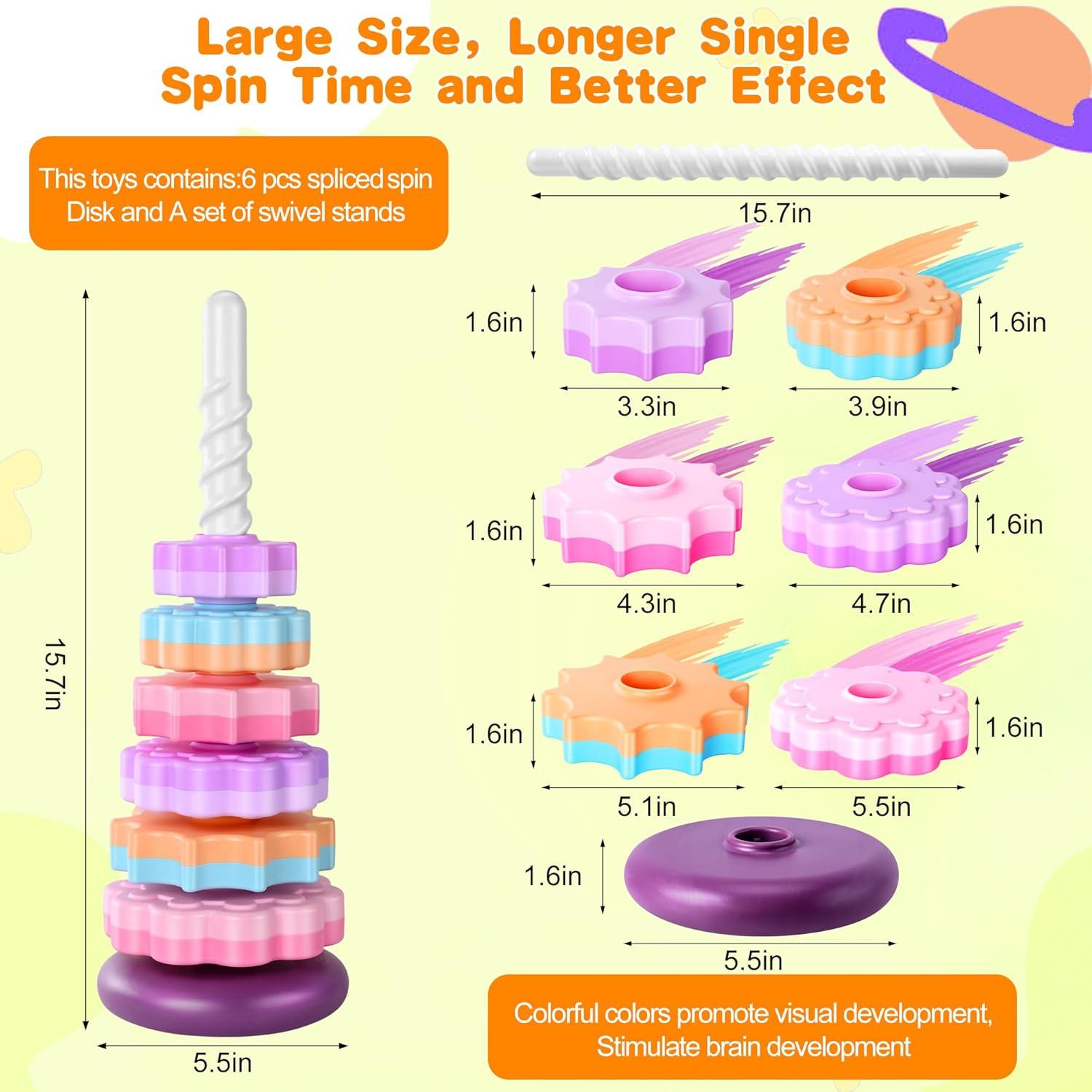 Juguete Apilable Giratorio Simplefine 40 cm para Niños 1-3 Años