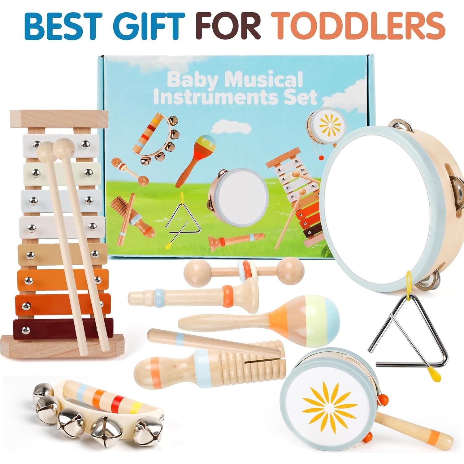 Set de Instrumentos Musicales Montessori M SANMERSEN 9 en 1