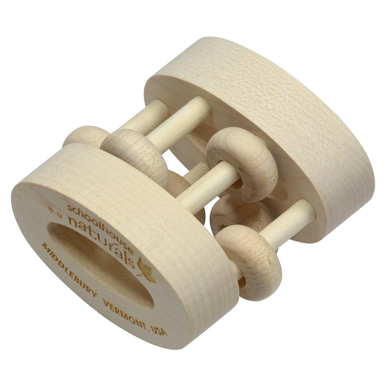 Sonajero Ovalado de Madera Natural Maple Landmark - 6.4 cm