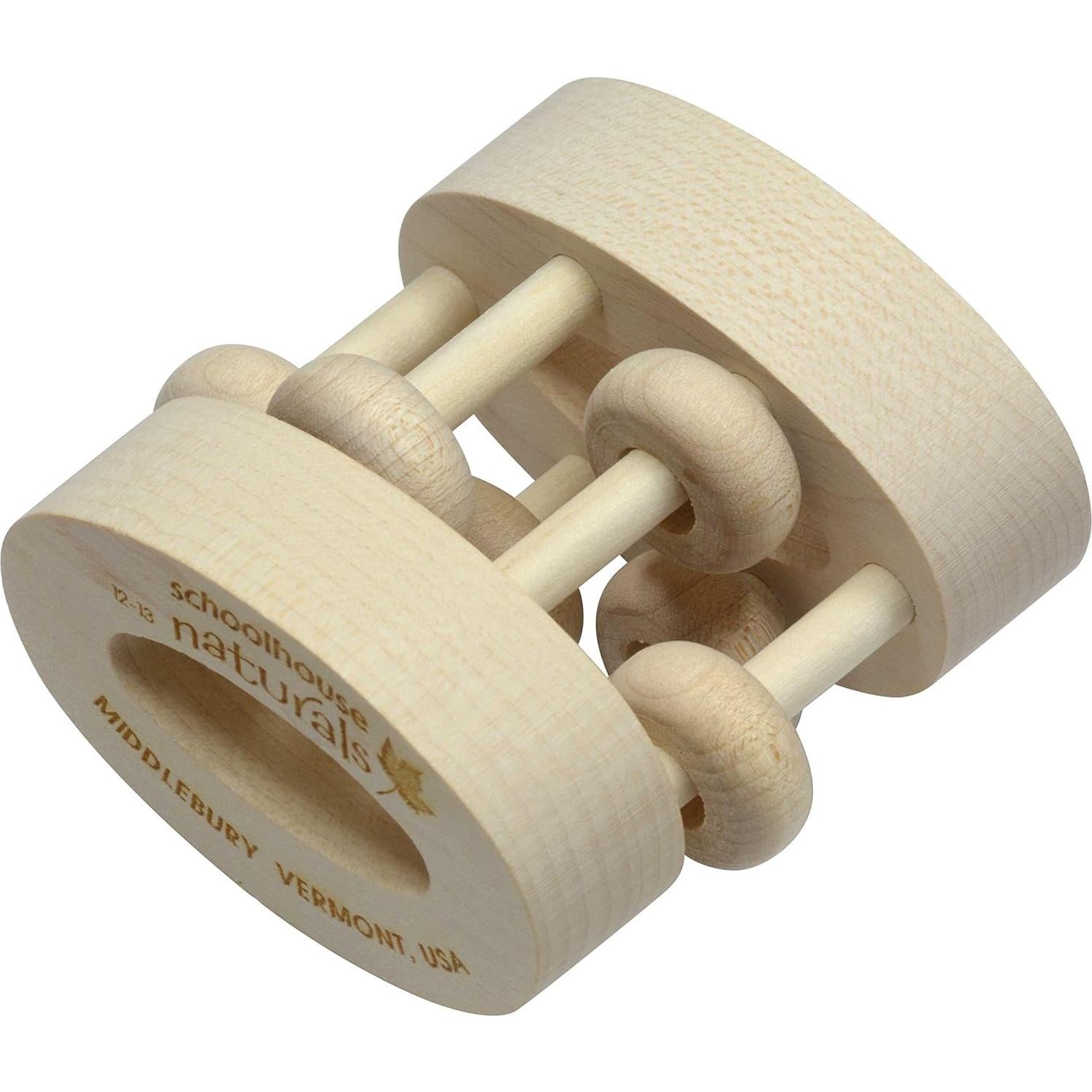 Sonajero Ovalado de Madera Natural Maple Landmark - 6.4 cm