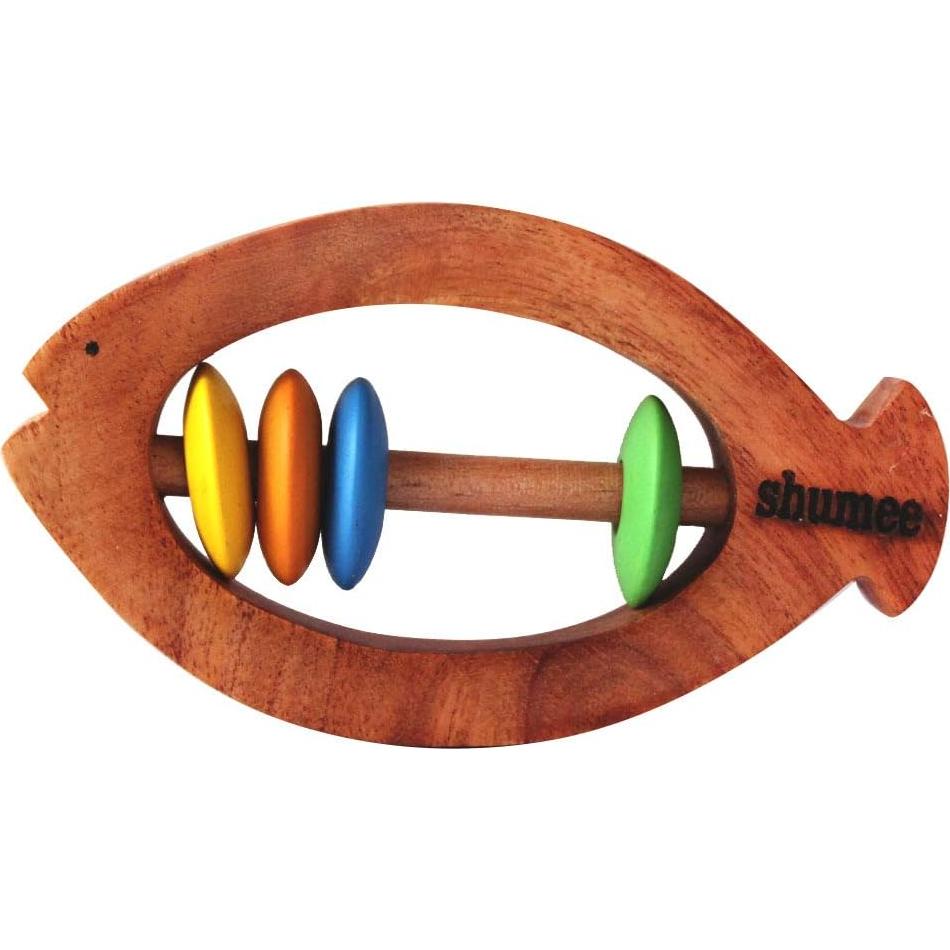 Combo Juguetes Sensoriales Shumee: Sonajero Mordedor y Trompo