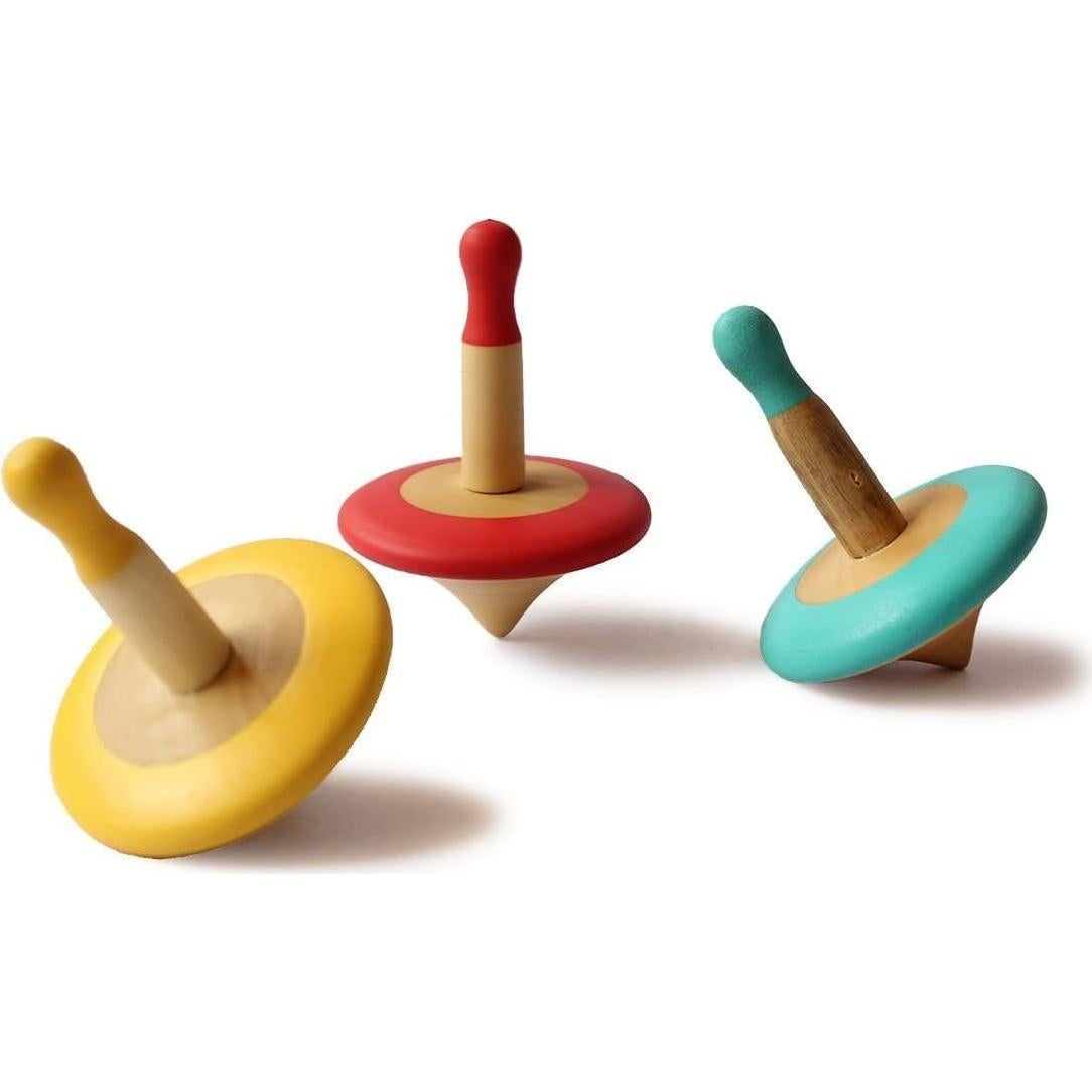 Combo Juguetes Sensoriales Shumee: Sonajero Mordedor y Trompo