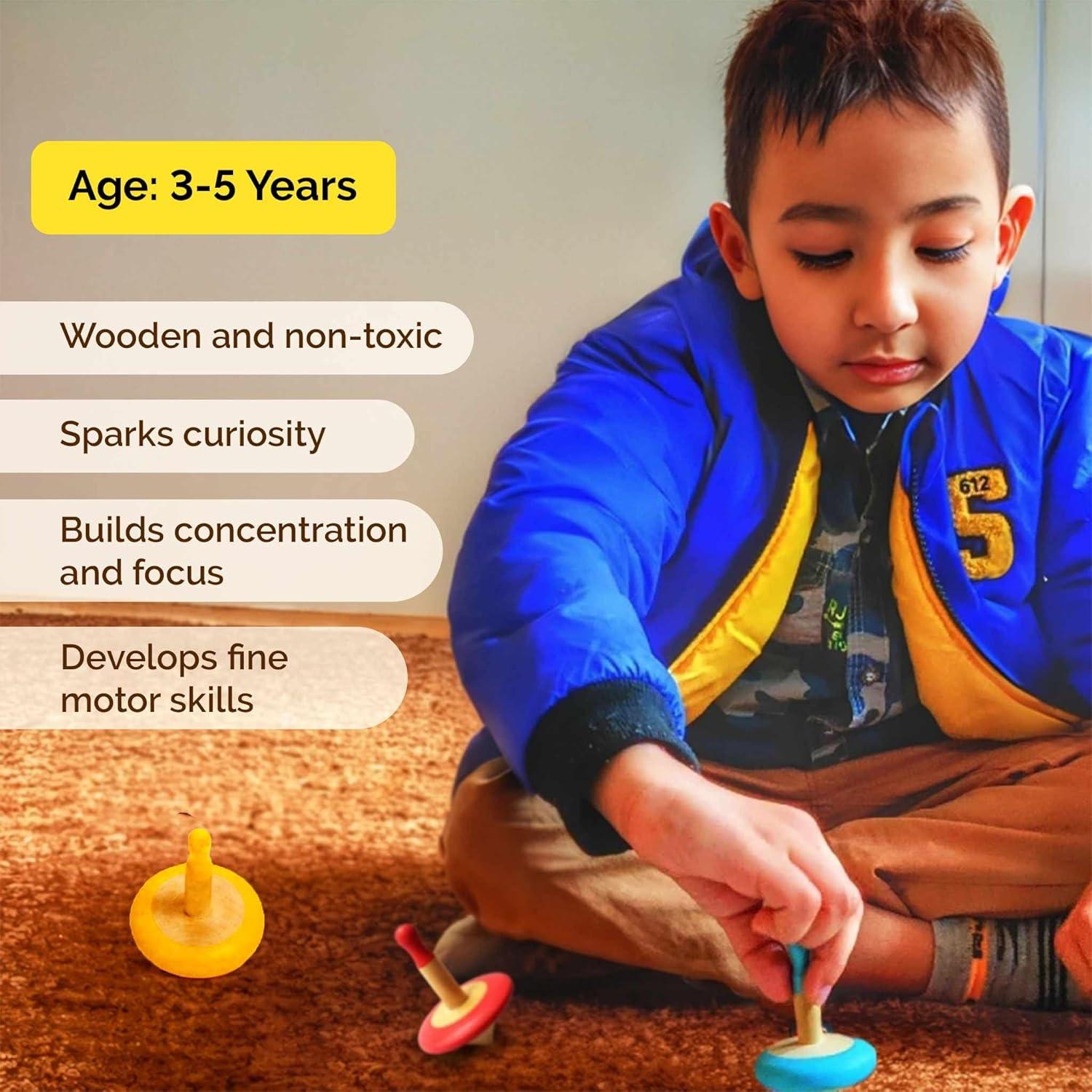 Combo Juguetes Sensoriales Shumee: Sonajero Mordedor y Trompo