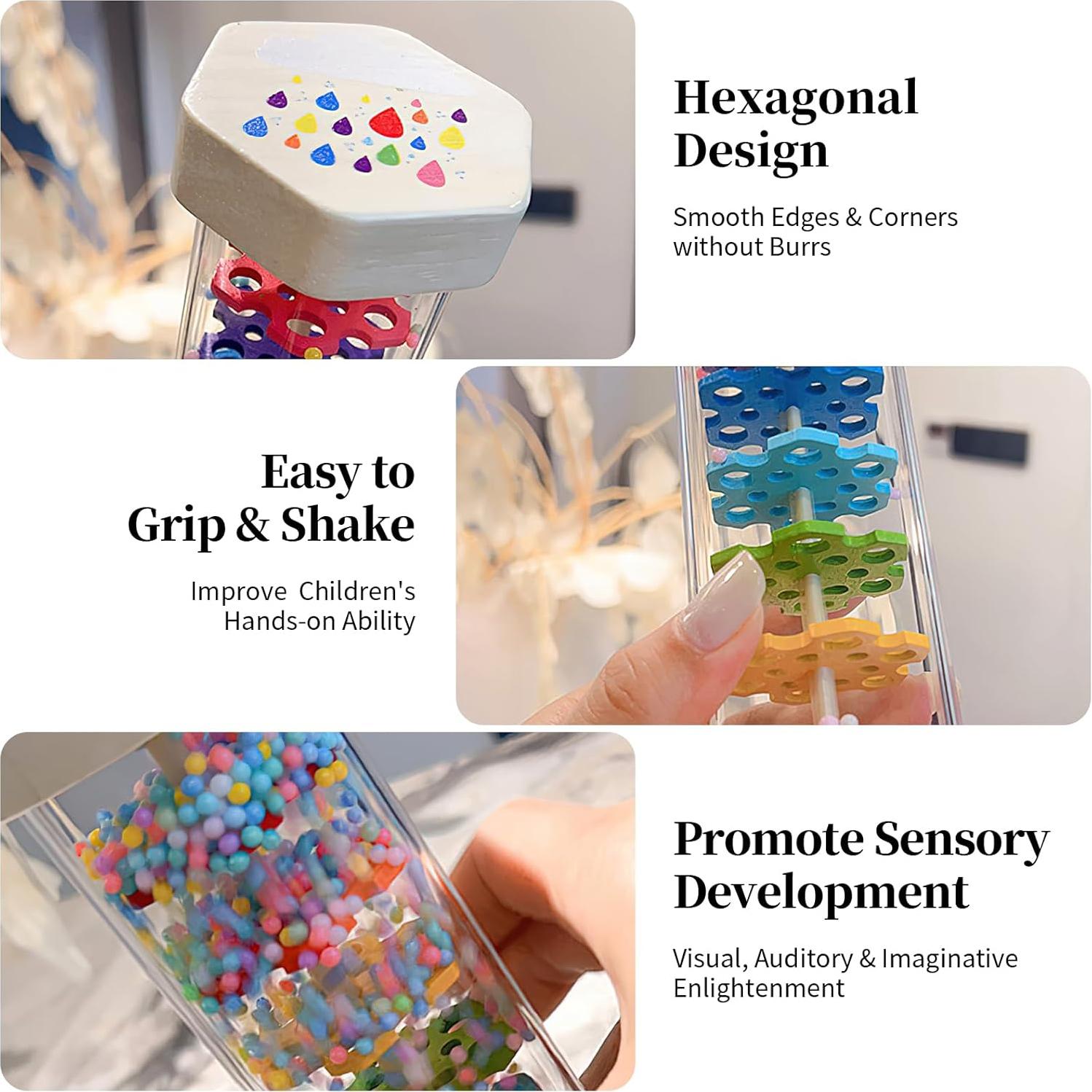 Palo de Lluvia WODI para Bebés 0-1 Año - Juguete Musical