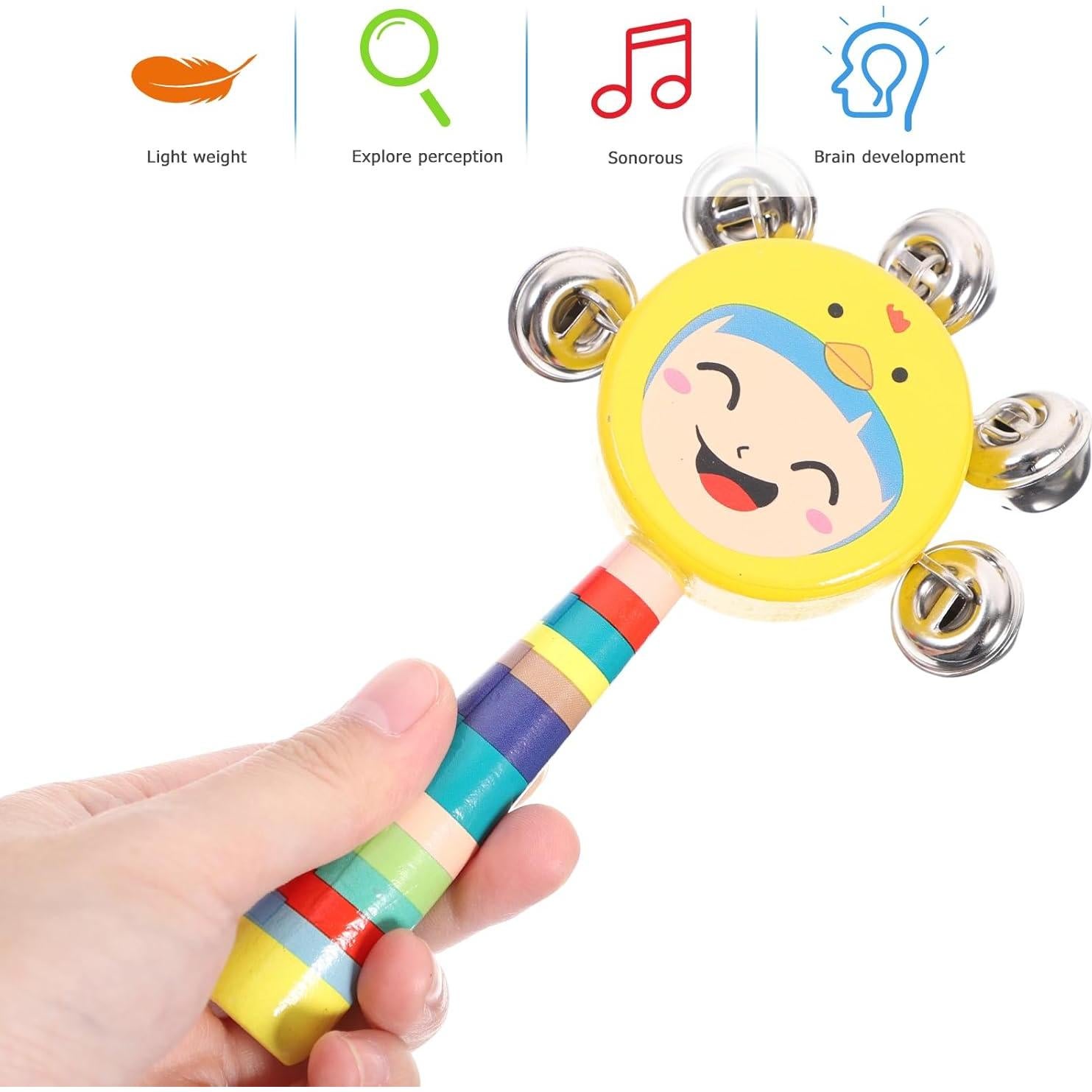 Campana de Jingle de Madera SUPVOX para Bebés - Juguete Musical