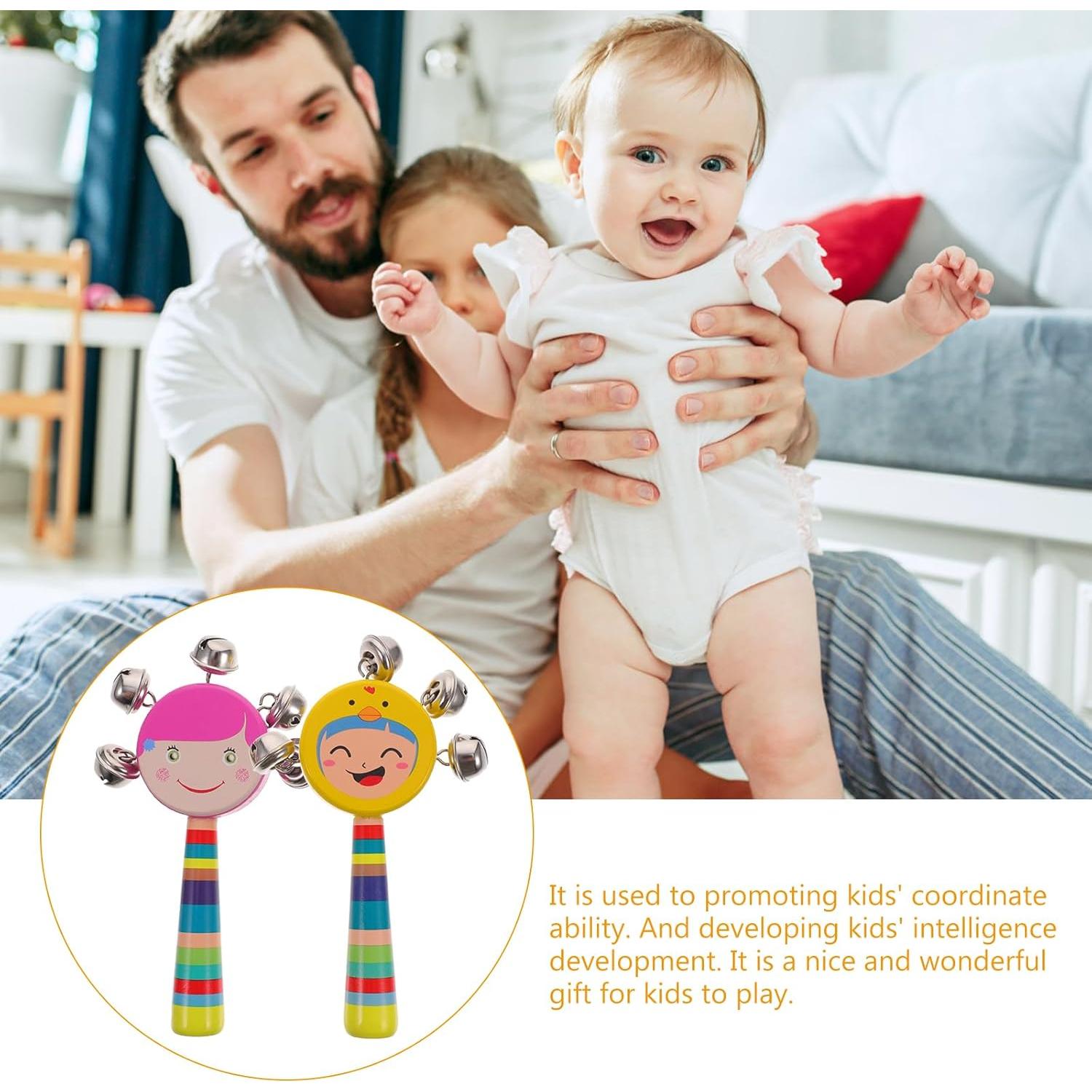 Campana de Jingle de Madera SUPVOX para Bebés - Juguete Musical