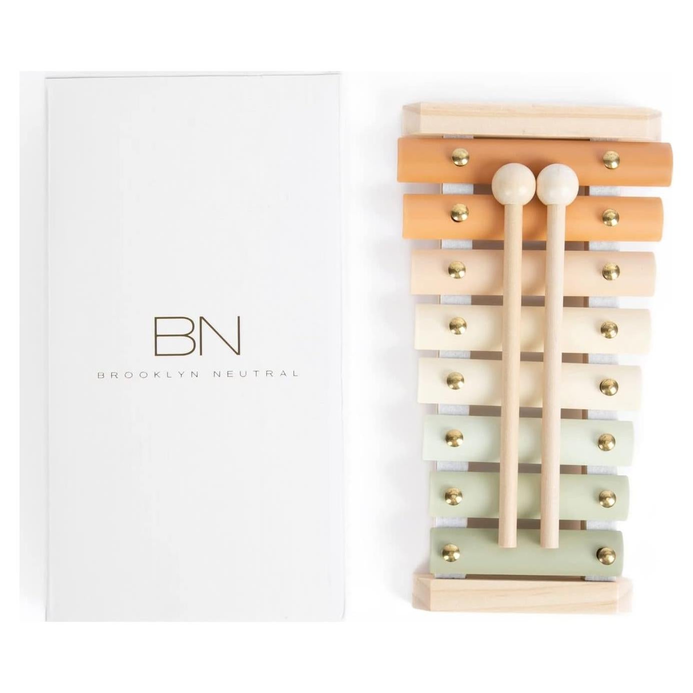 Xylophone, Montessori Musical Toy for Toddlers and Young Kids with a Modern Boho Aesthetic, Perfect in a Nursery, Playroom or as a Gender Neutral Baby and Birthday Gift