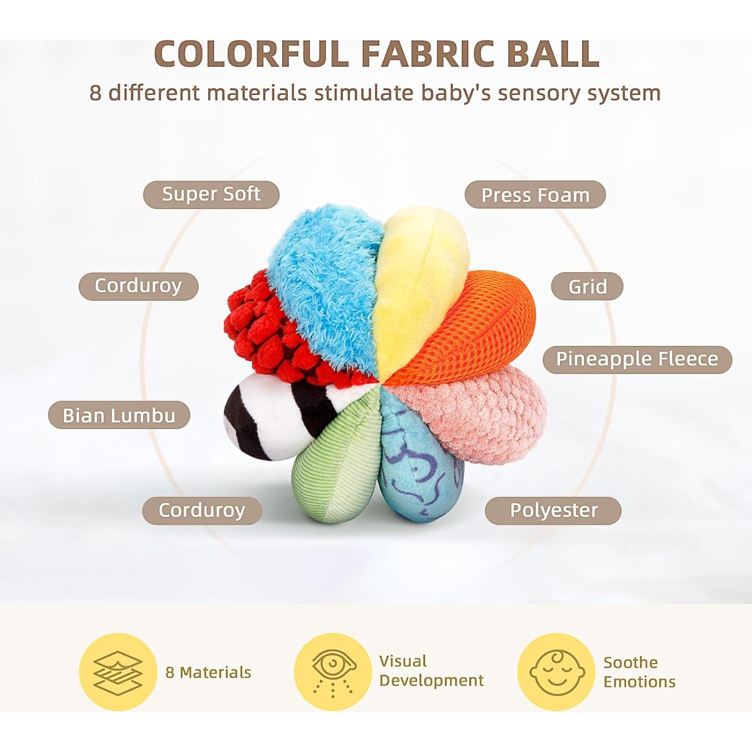 Set de Juguetes Montessori OOOK 0-6 Meses - 7 en 1 para Bebés