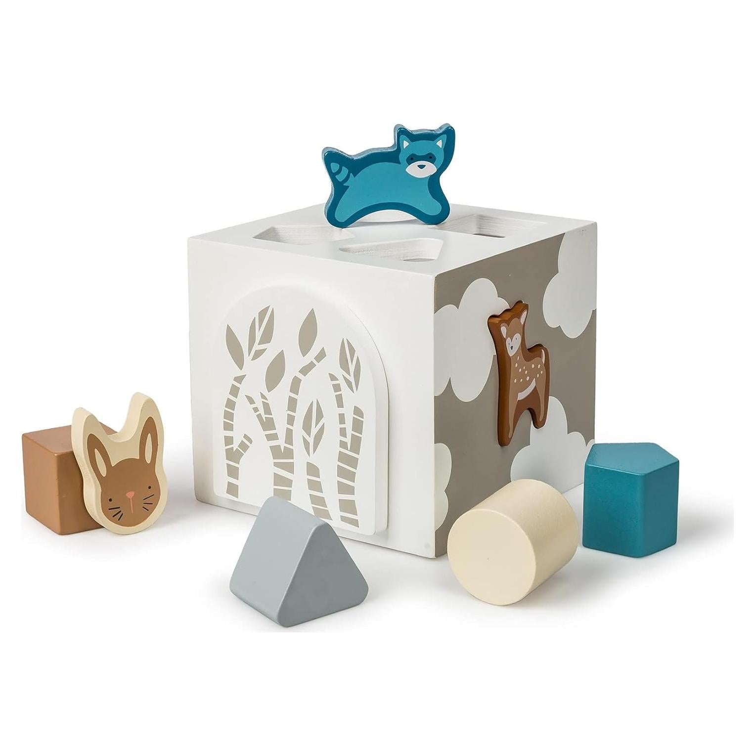 Cubo Clasificador de Formas de Madera Mary Meyer Leika 12.7 cm