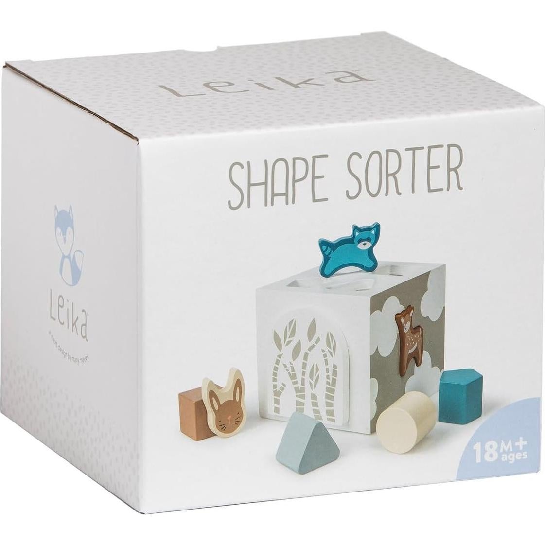 Cubo Clasificador de Formas de Madera Mary Meyer Leika 12.7 cm