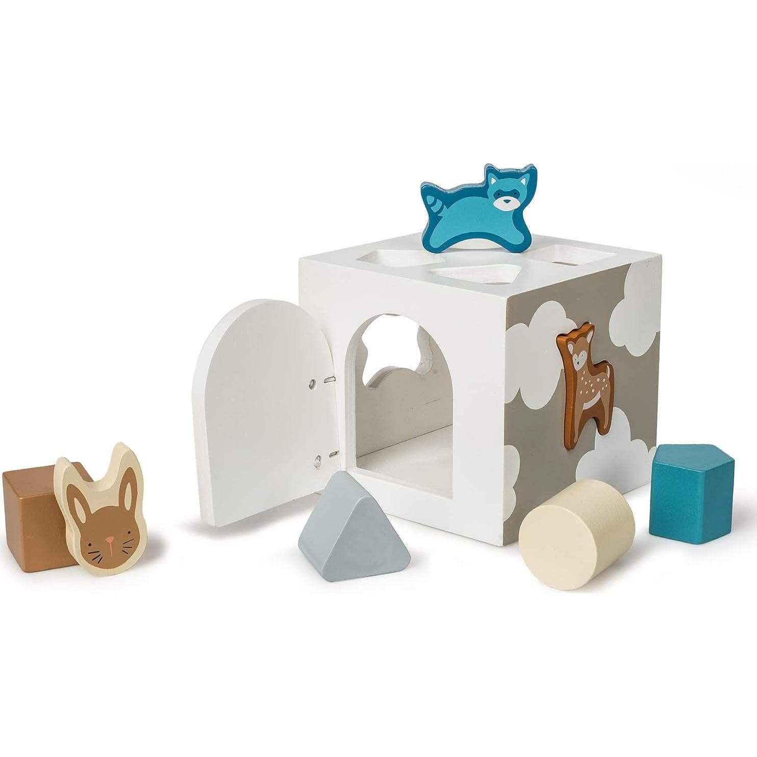 Cubo Clasificador de Formas de Madera Mary Meyer Leika 12.7 cm