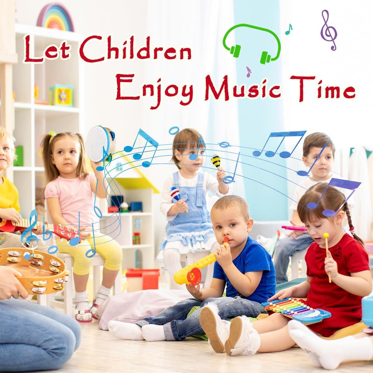 Conjunto de Instrumentos Musicales LOOIKOOS para Niños 1 Año