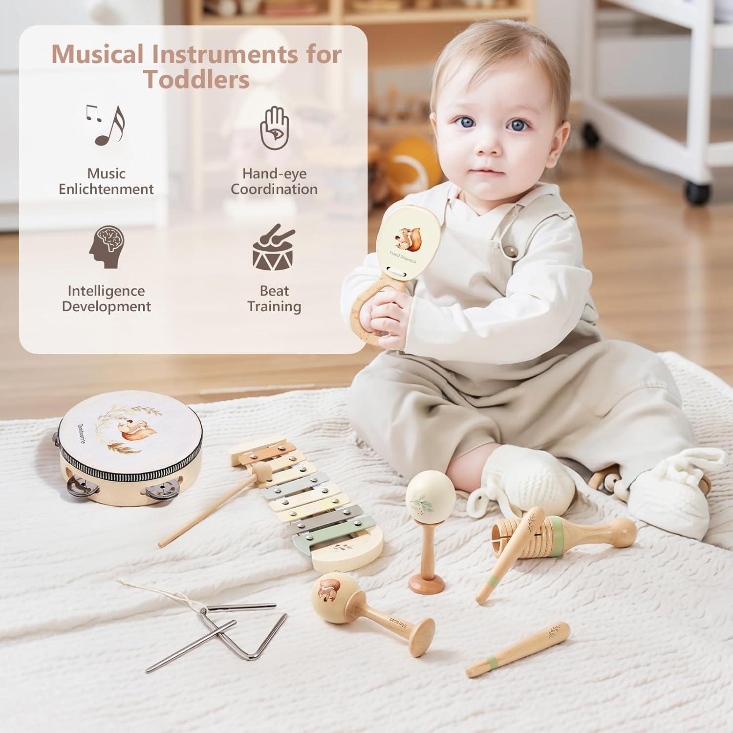 Juego de Instrumentos Musicales Montessori Etucdose 6 Piezas
