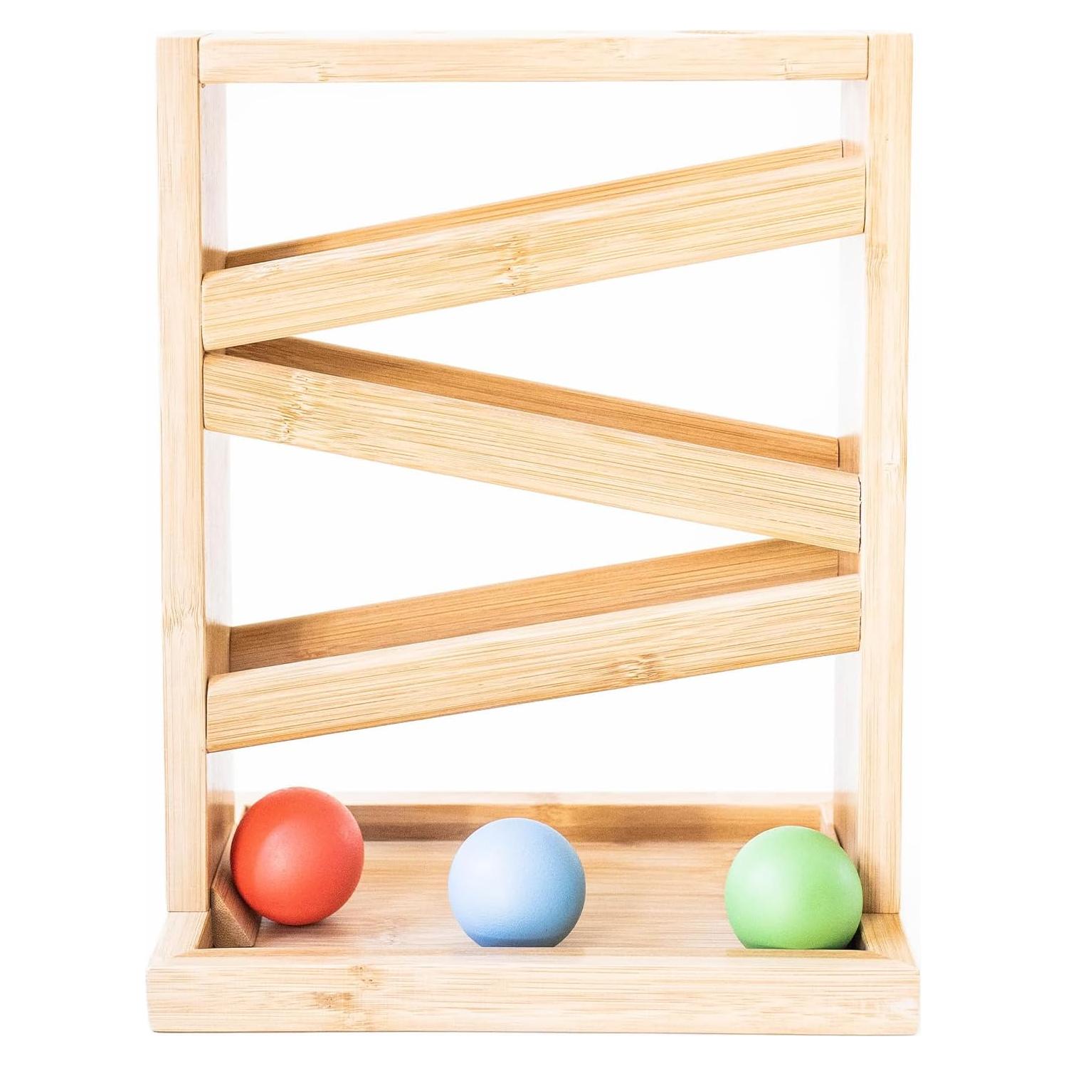 Rastreador de Pelotas Pequeñas Montessori & Me - Juguete de Madera