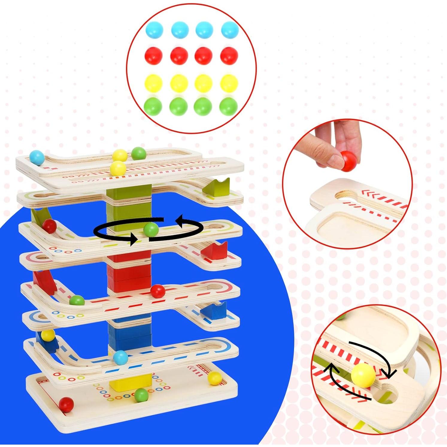 Juguete de Caída de Pelotas Montessori Joonly 30.5x22.9 cm