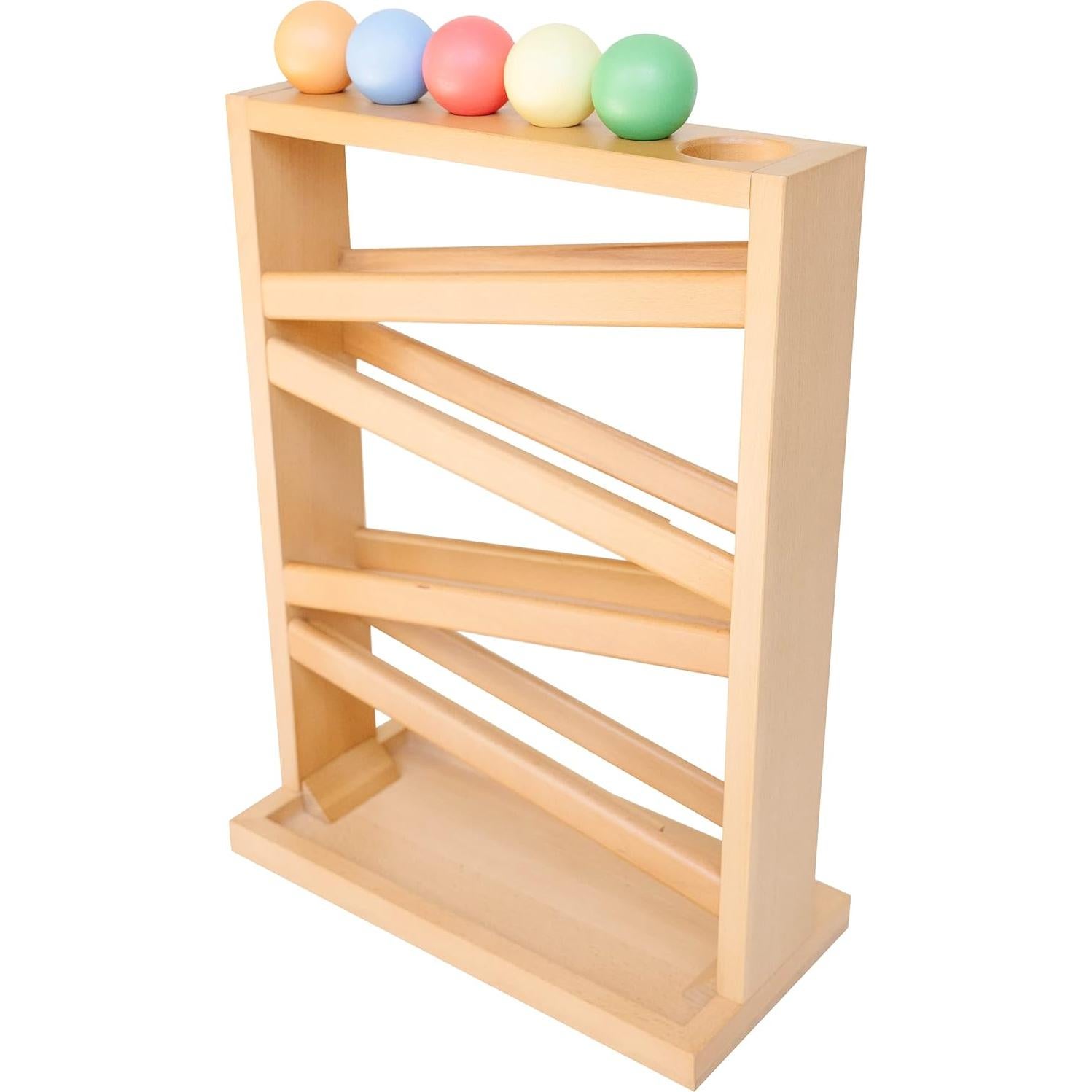 Rastreador de Pelotas de Madera Montessori & Me - Juguete Educativo 18 Meses