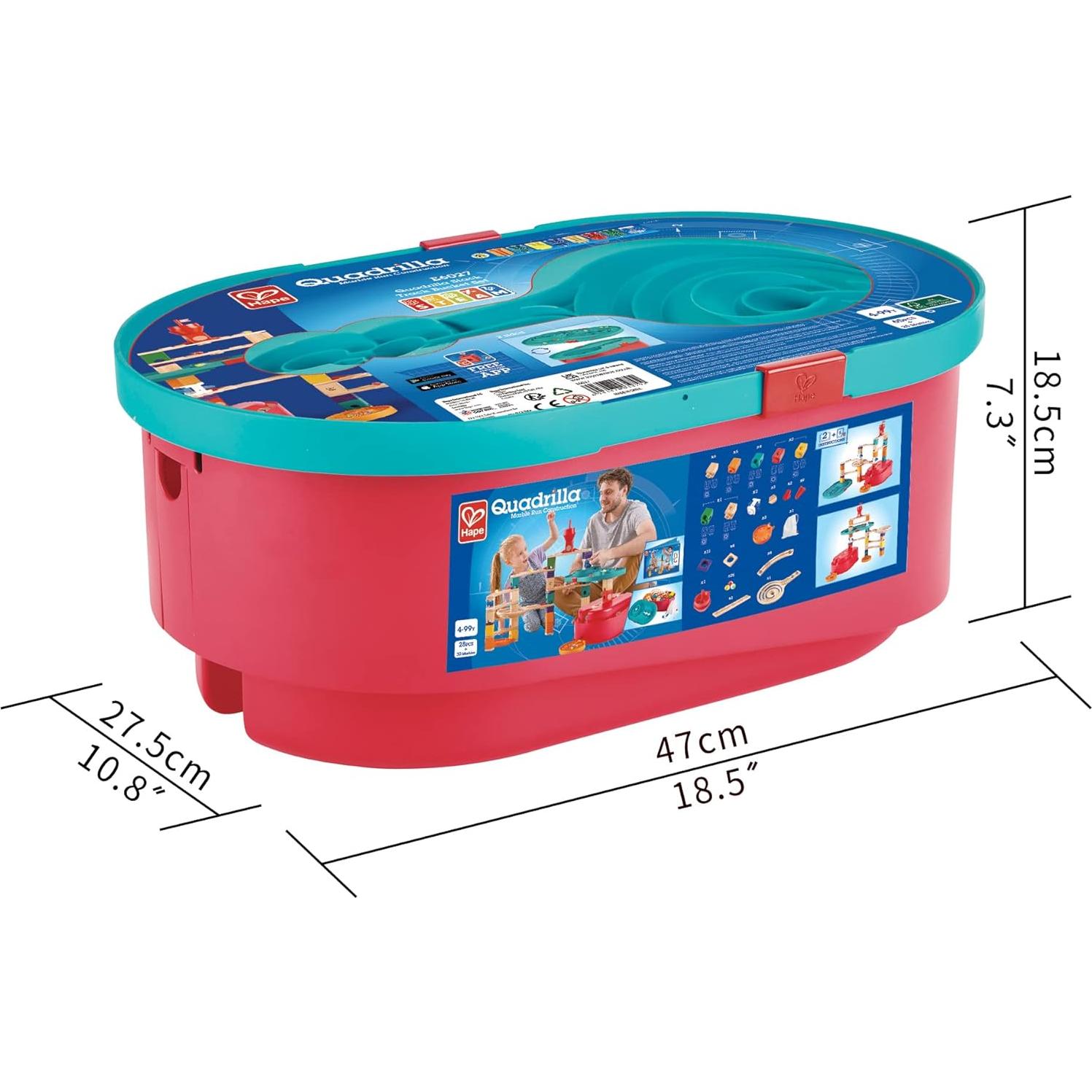 Set de Construcción de Carreras de Canicas Hape 90 Piezas