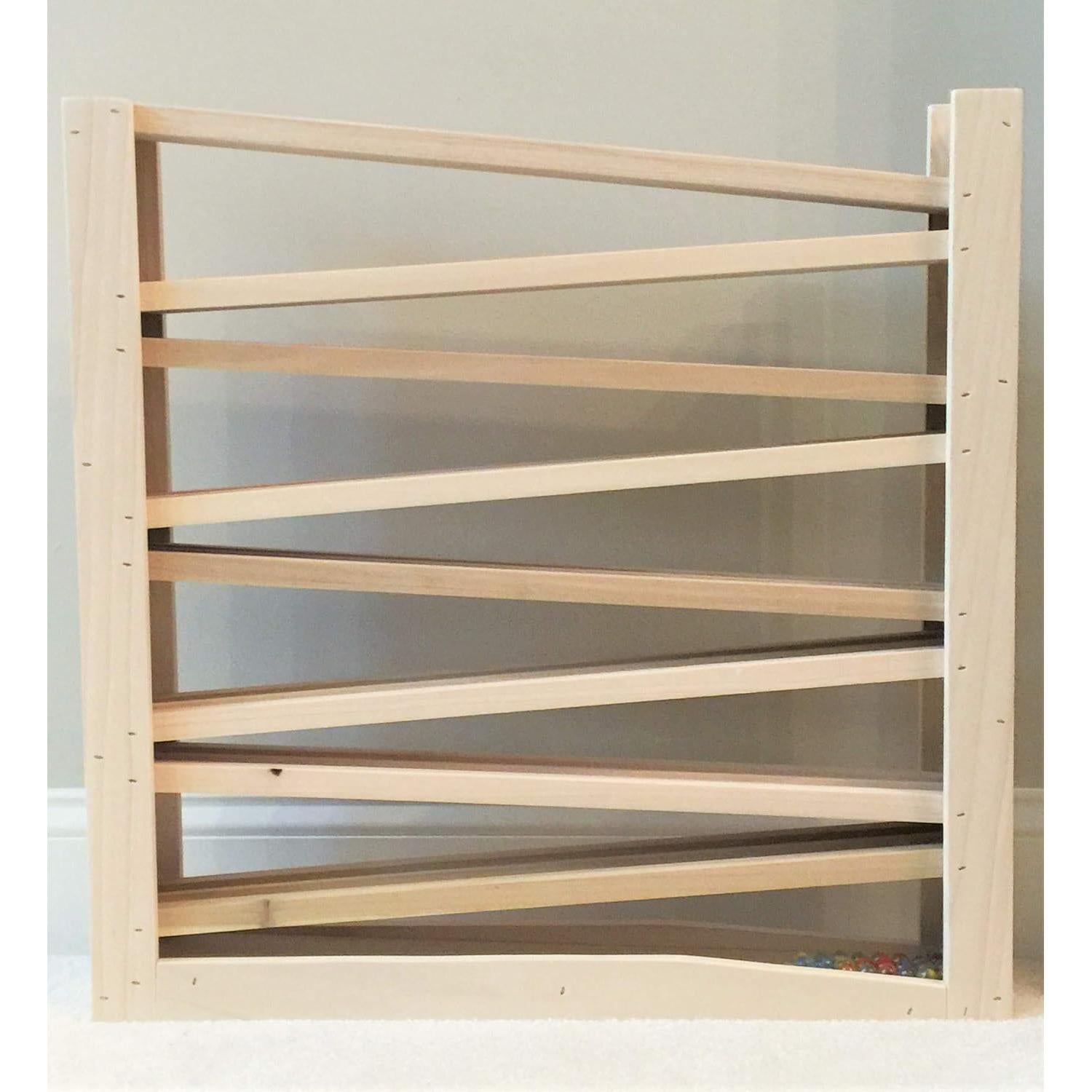 Carrera de Canicas Doble de Madera Amish 63.5 cm 8 Niveles