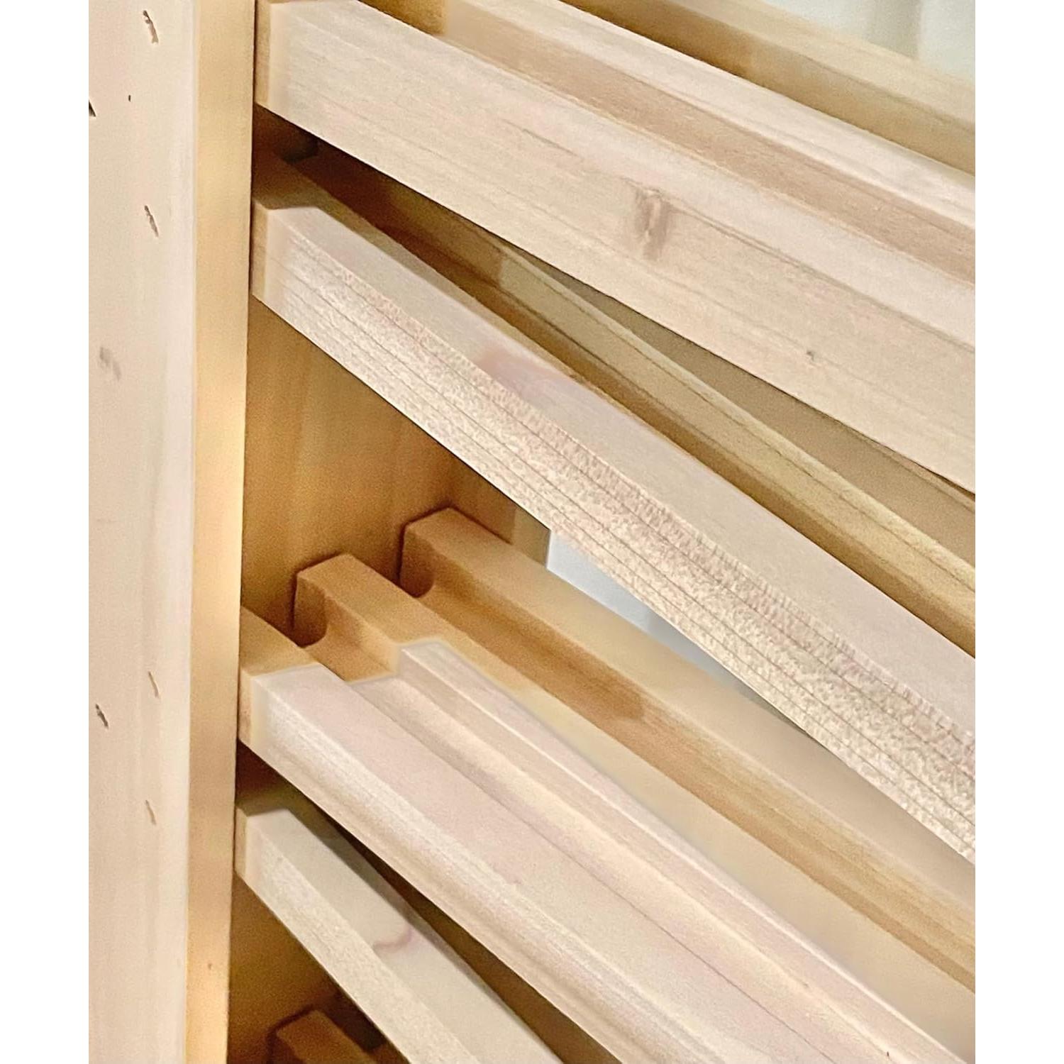 Carrera de Canicas Doble de Madera Amish 63.5 cm 8 Niveles